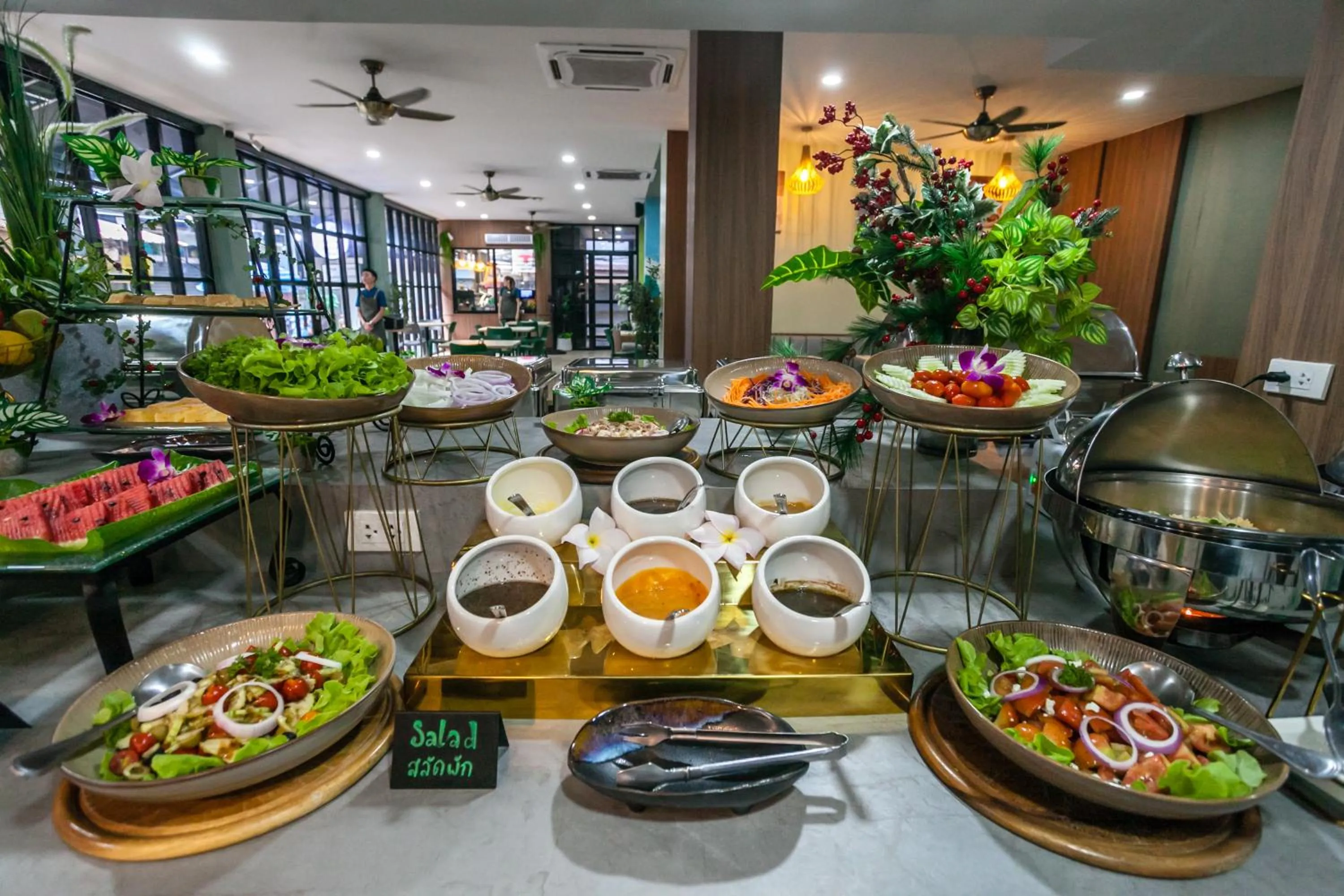 Buffet breakfast in Coco Bella Hotel