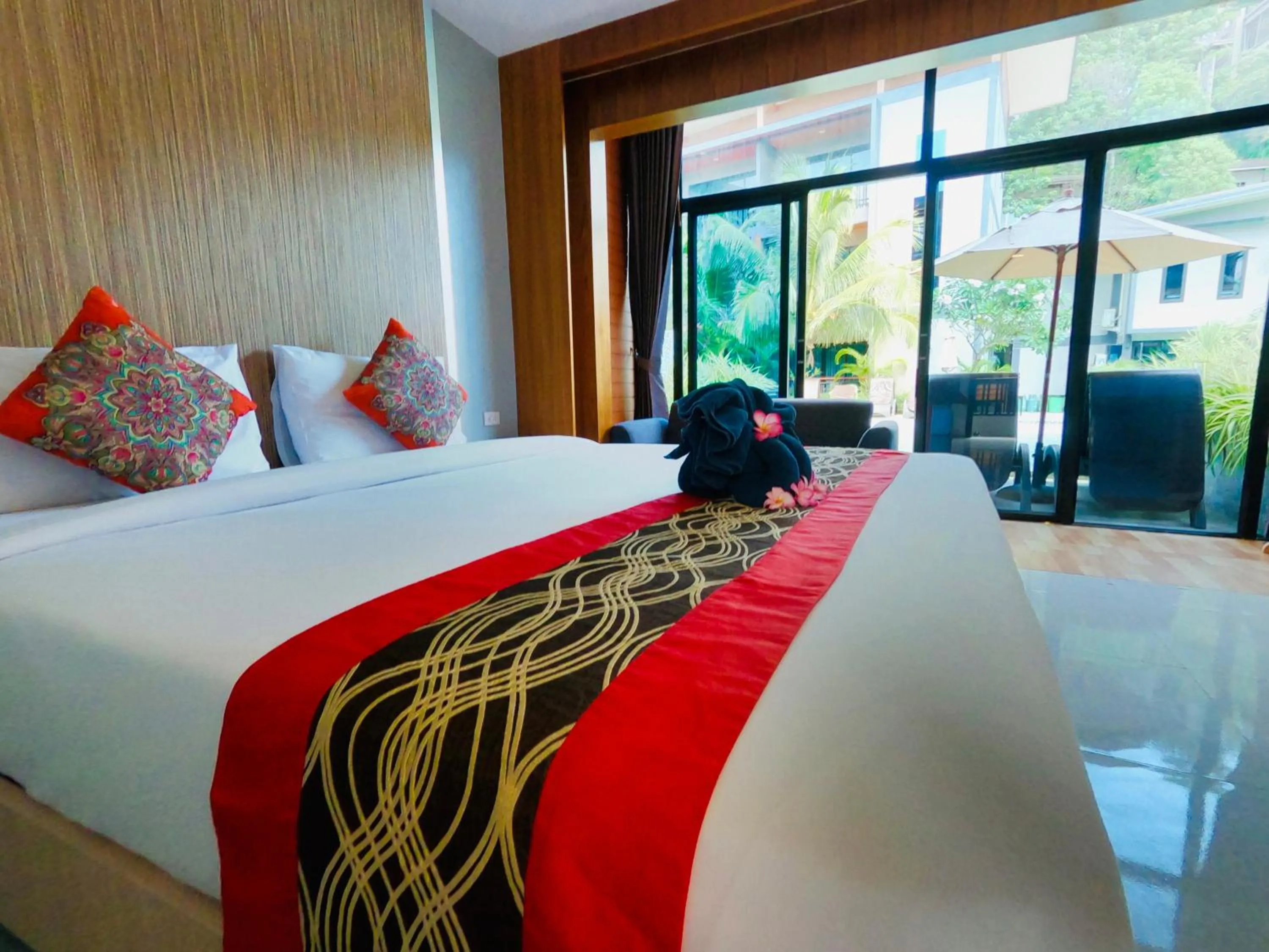 Bed in Coco Bella Hotel