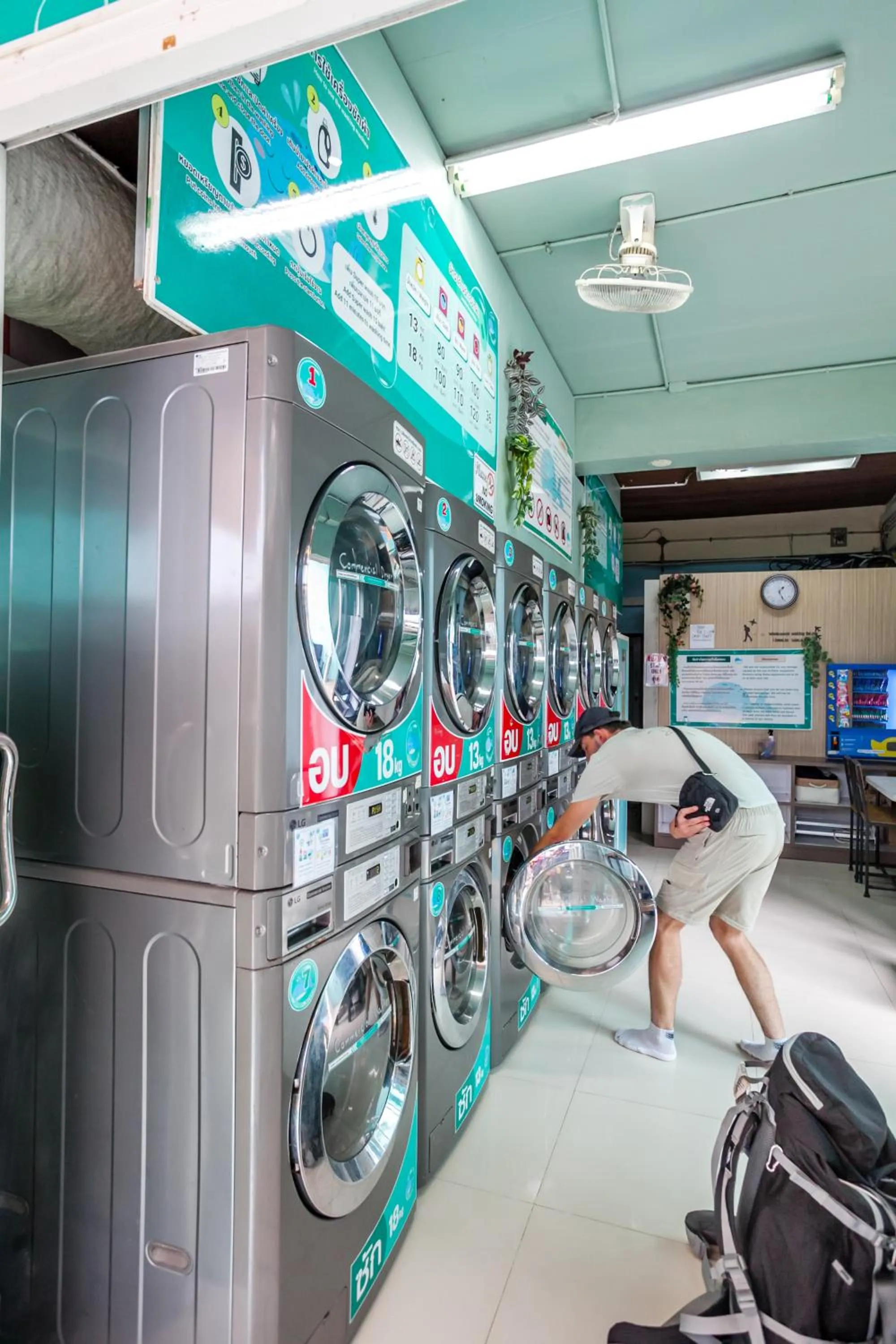 washing machine in Coco Bella Hotel