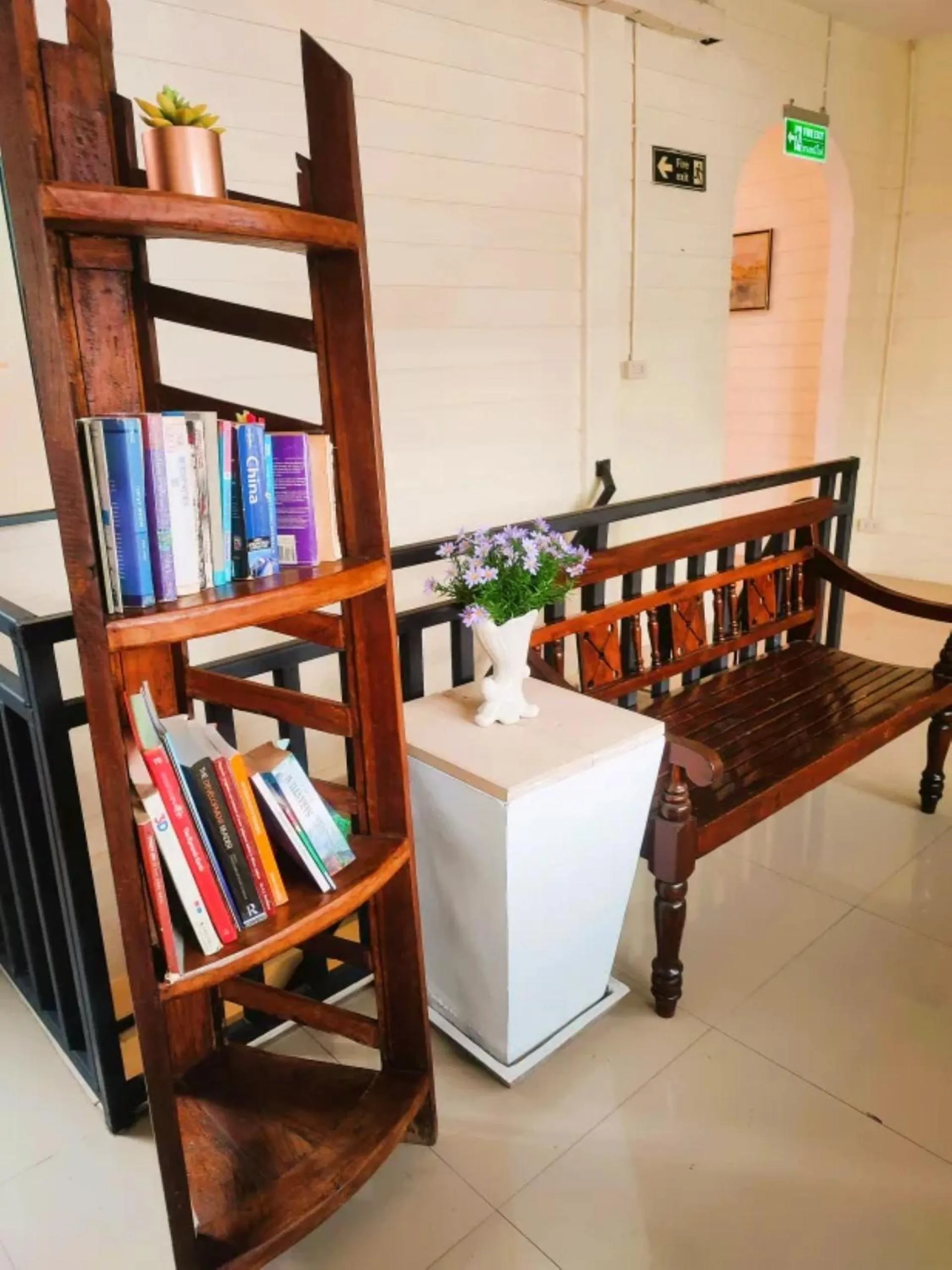 Seating area in Back Home Backpackers Hostel