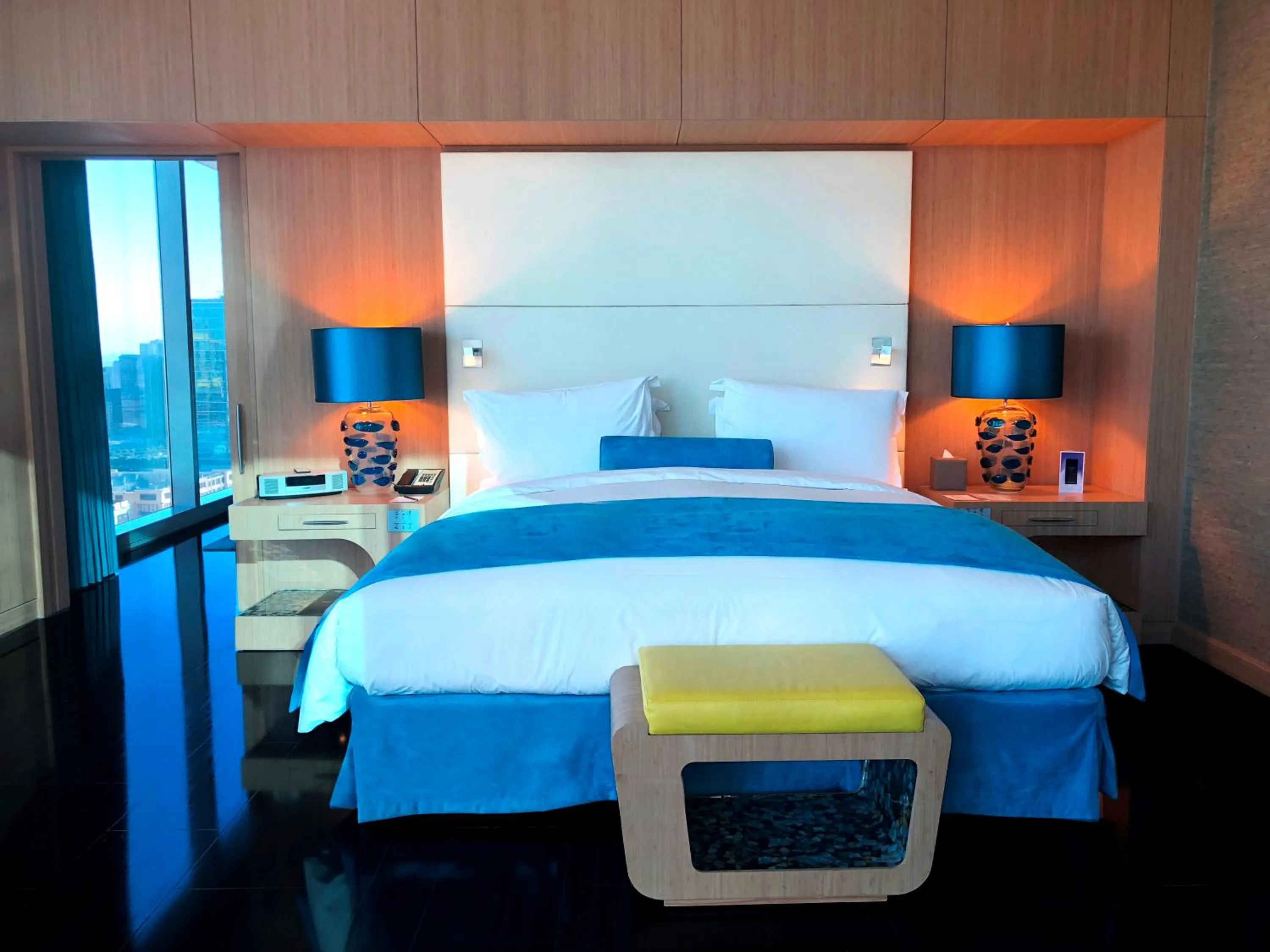 Bed in Sofitel Dubai Downtown
