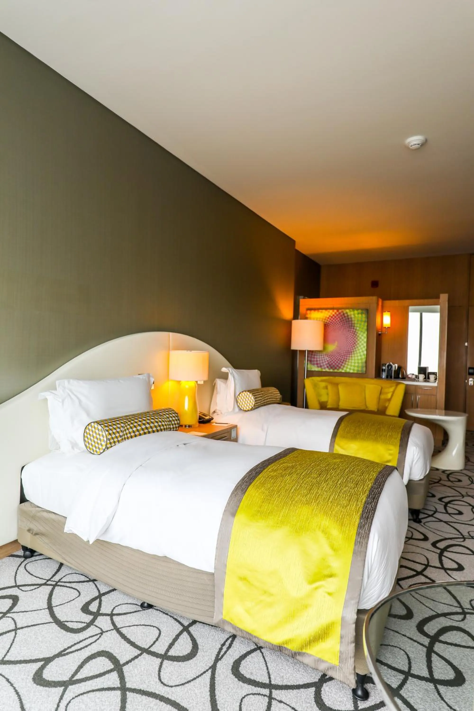 Bed in Sofitel Dubai Downtown