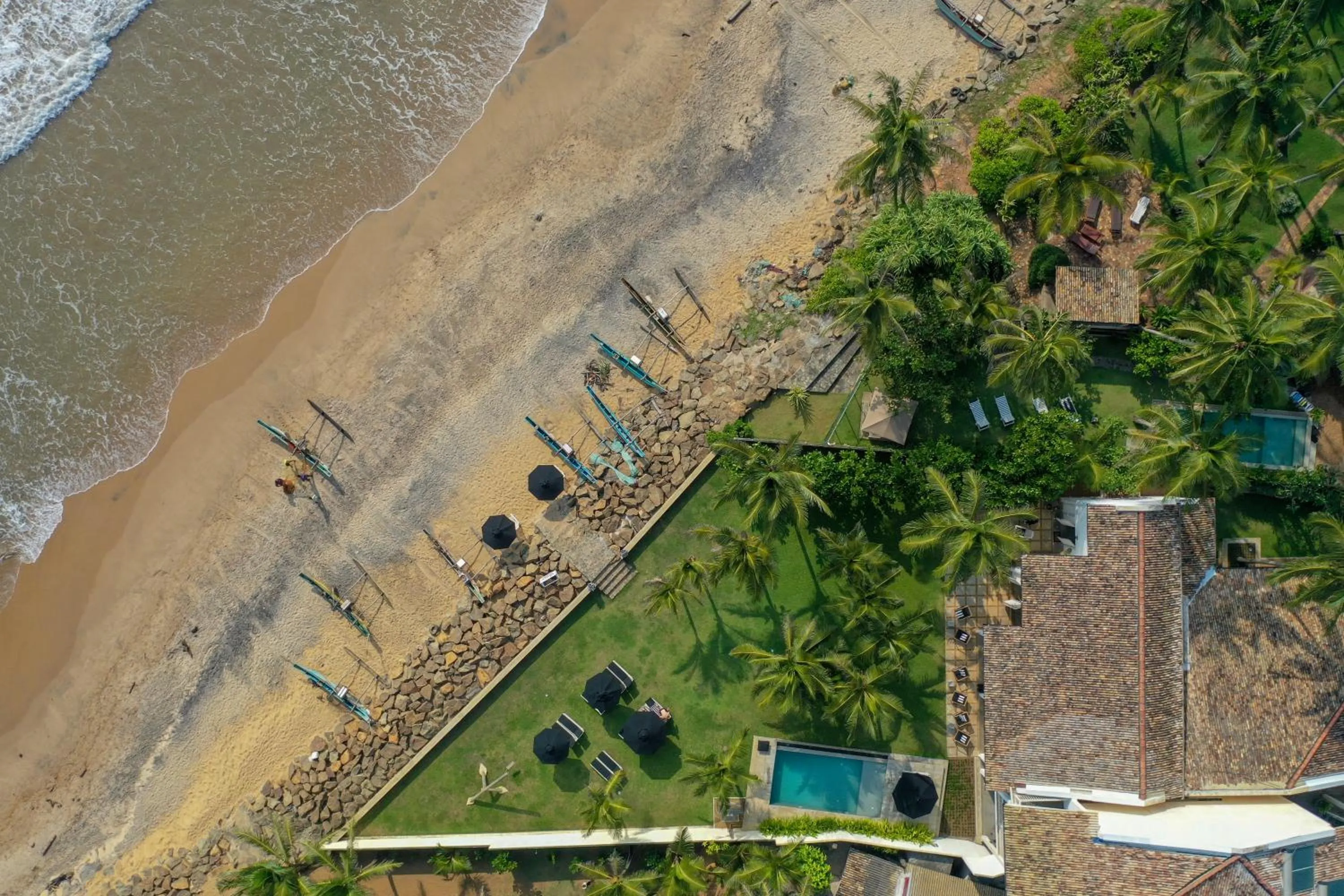 Bird's eye view in Arabella on Boossa