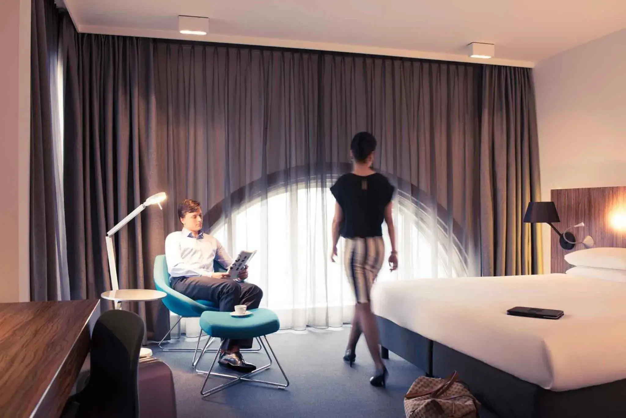 Bedroom, Bed in Mercure Hotel Nijmegen Centre Bedroom, Bed in Mercure Hotel Nijmegen Centre