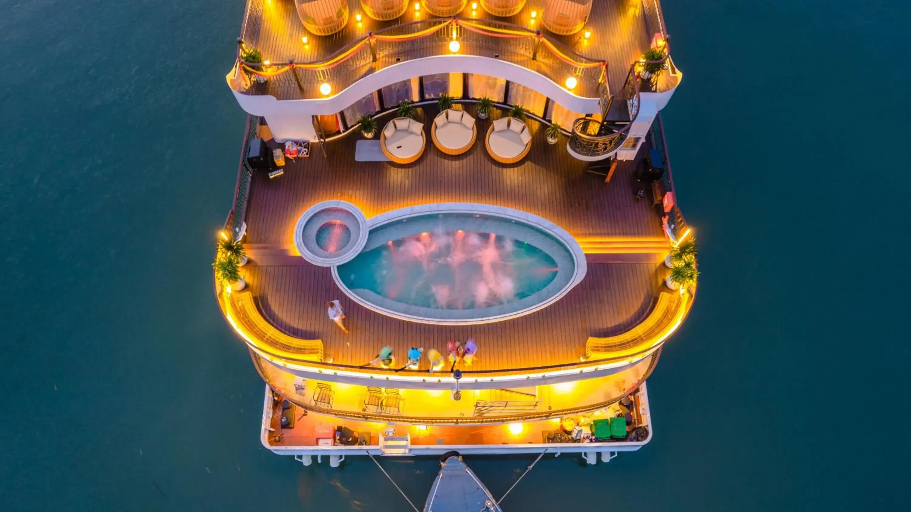 Pool view in Indochine Premium Halong Bay Pool view in Indochine Premium Halong Bay