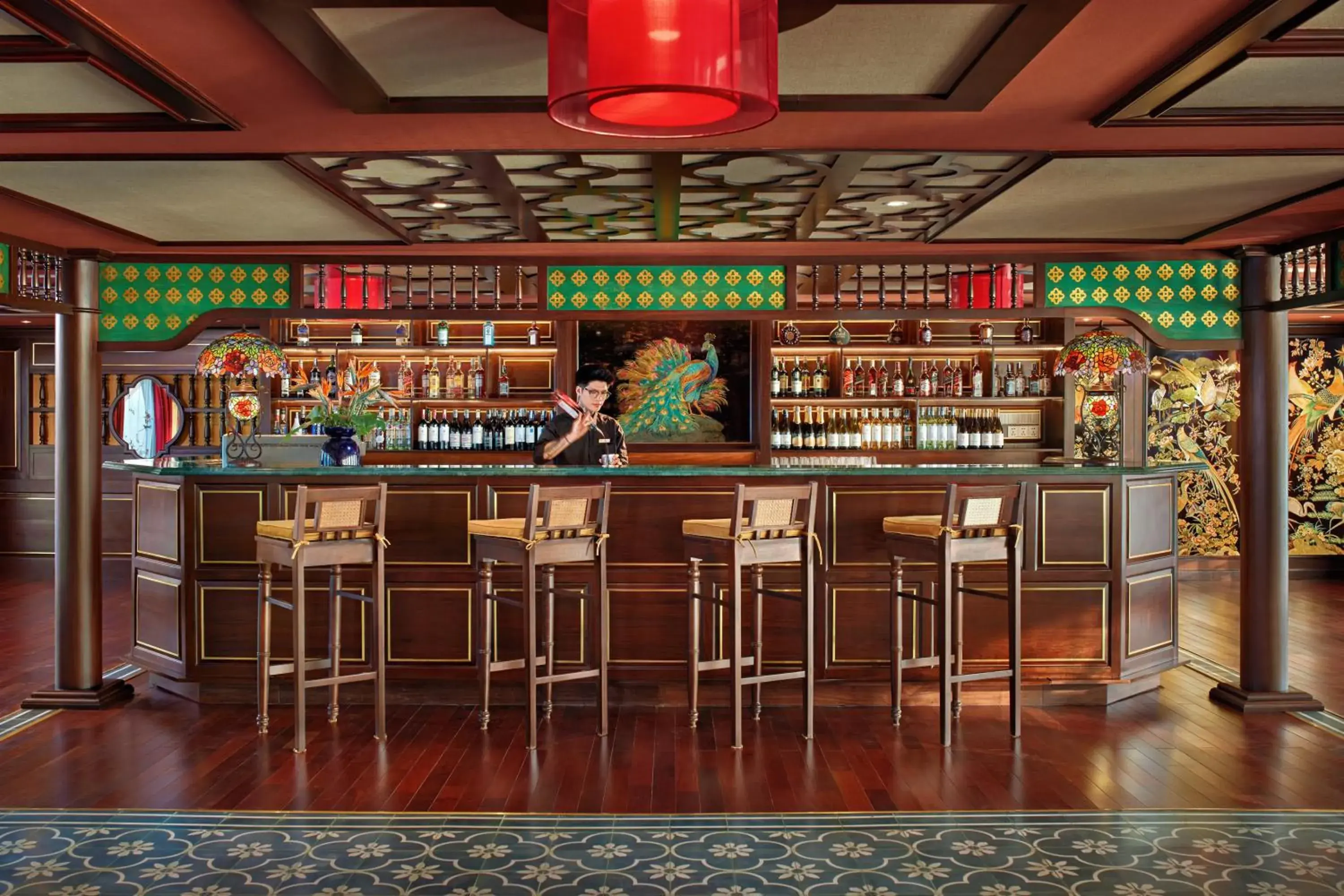 Lounge or bar in Indochine Premium Halong Bay Lounge or bar in Indochine Premium Halong Bay