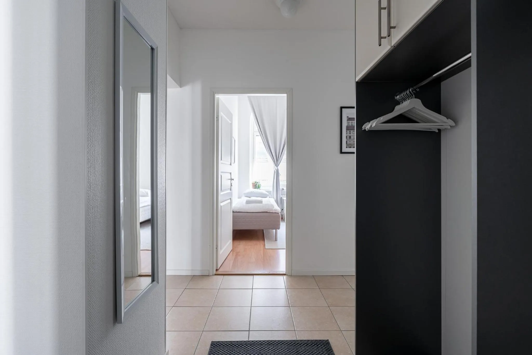 Bedroom in Historical 3BR Downtown Apartment with Sauna