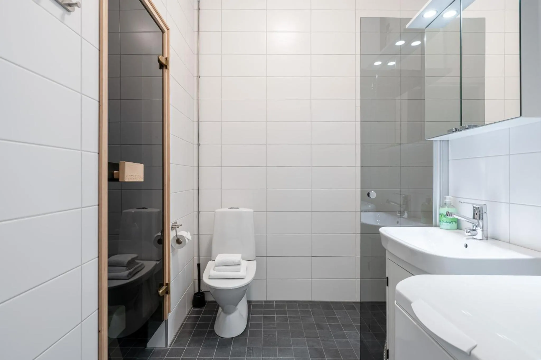 Sauna in Historical 3BR Downtown Apartment with Sauna