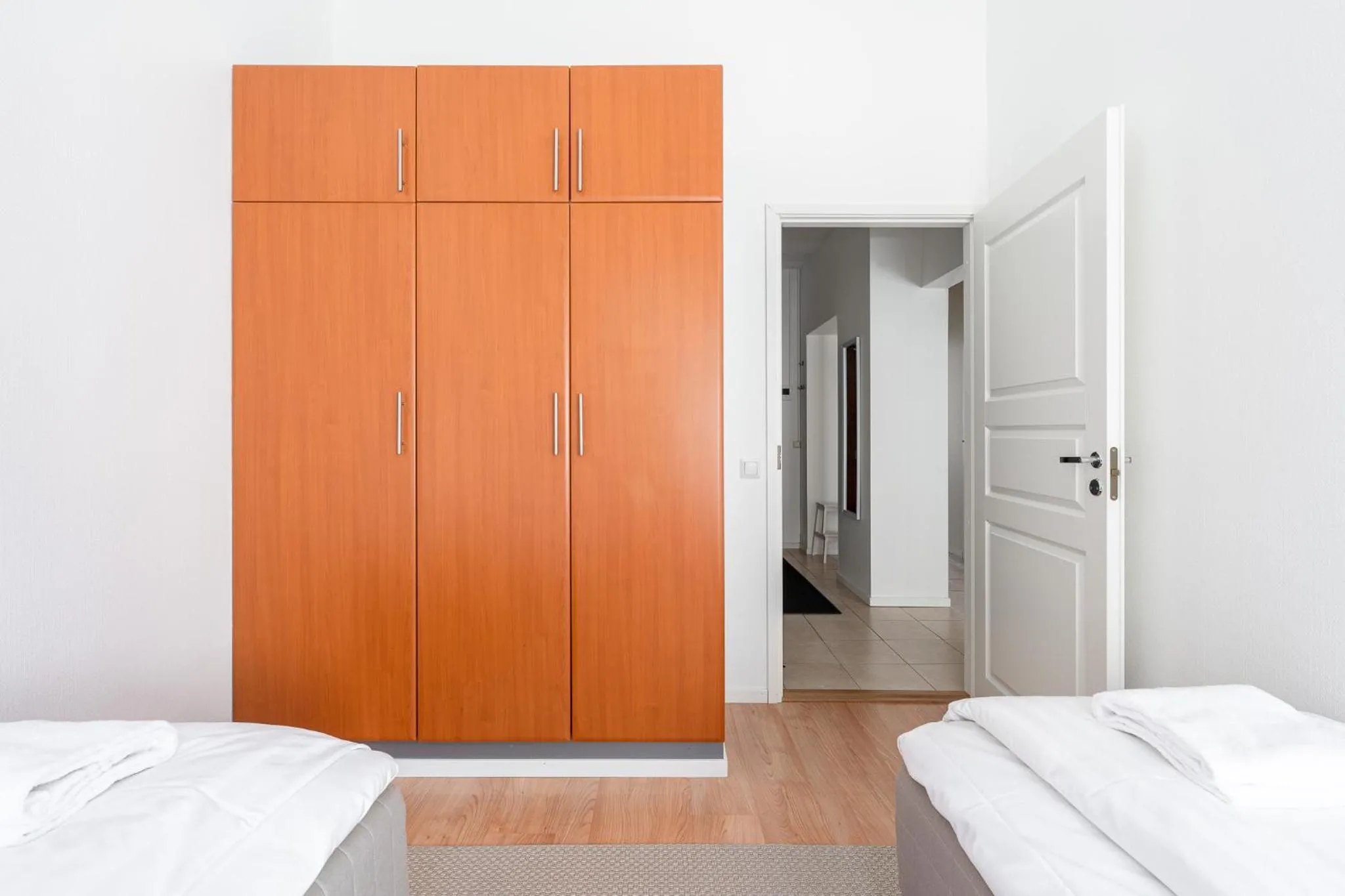 Bedroom, Bed in Historical 3BR Downtown Apartment with Sauna