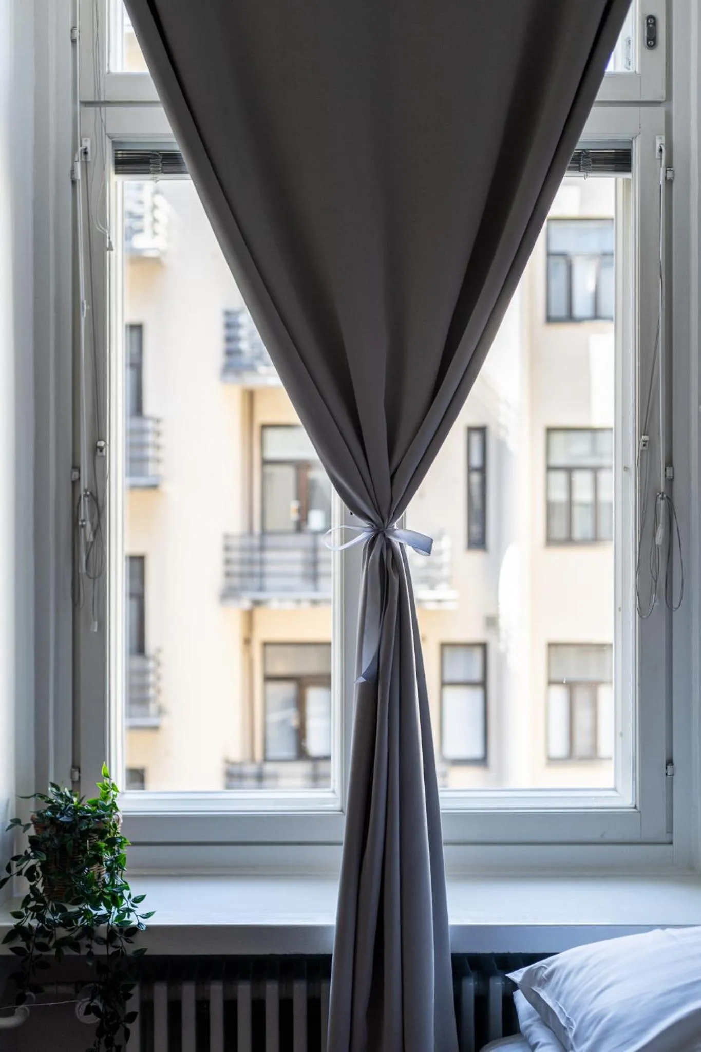 View (from property/room), Bed in Historical 3BR Downtown Apartment with Sauna