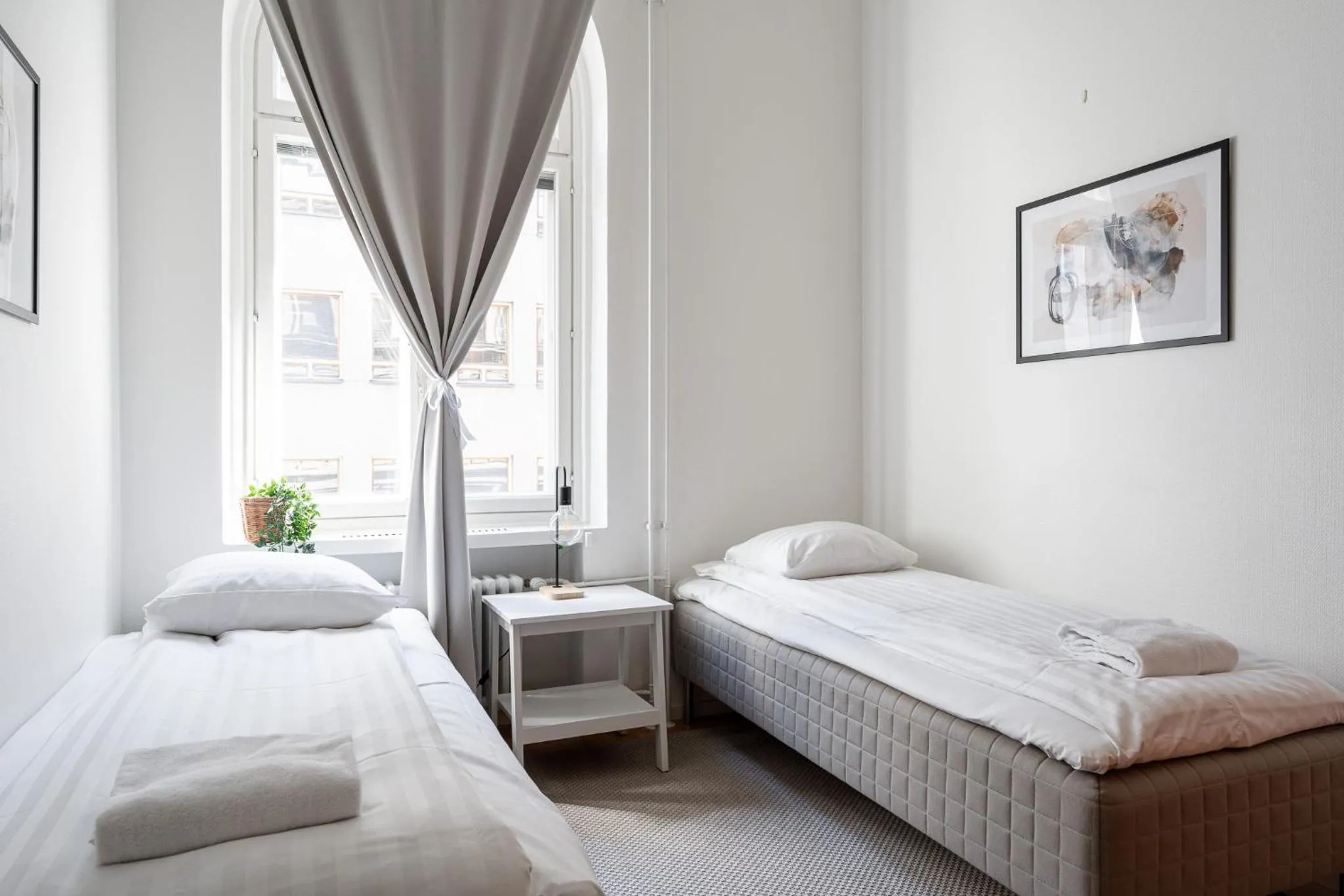 Bedroom, Bed in Historical 3BR Downtown Apartment with Sauna