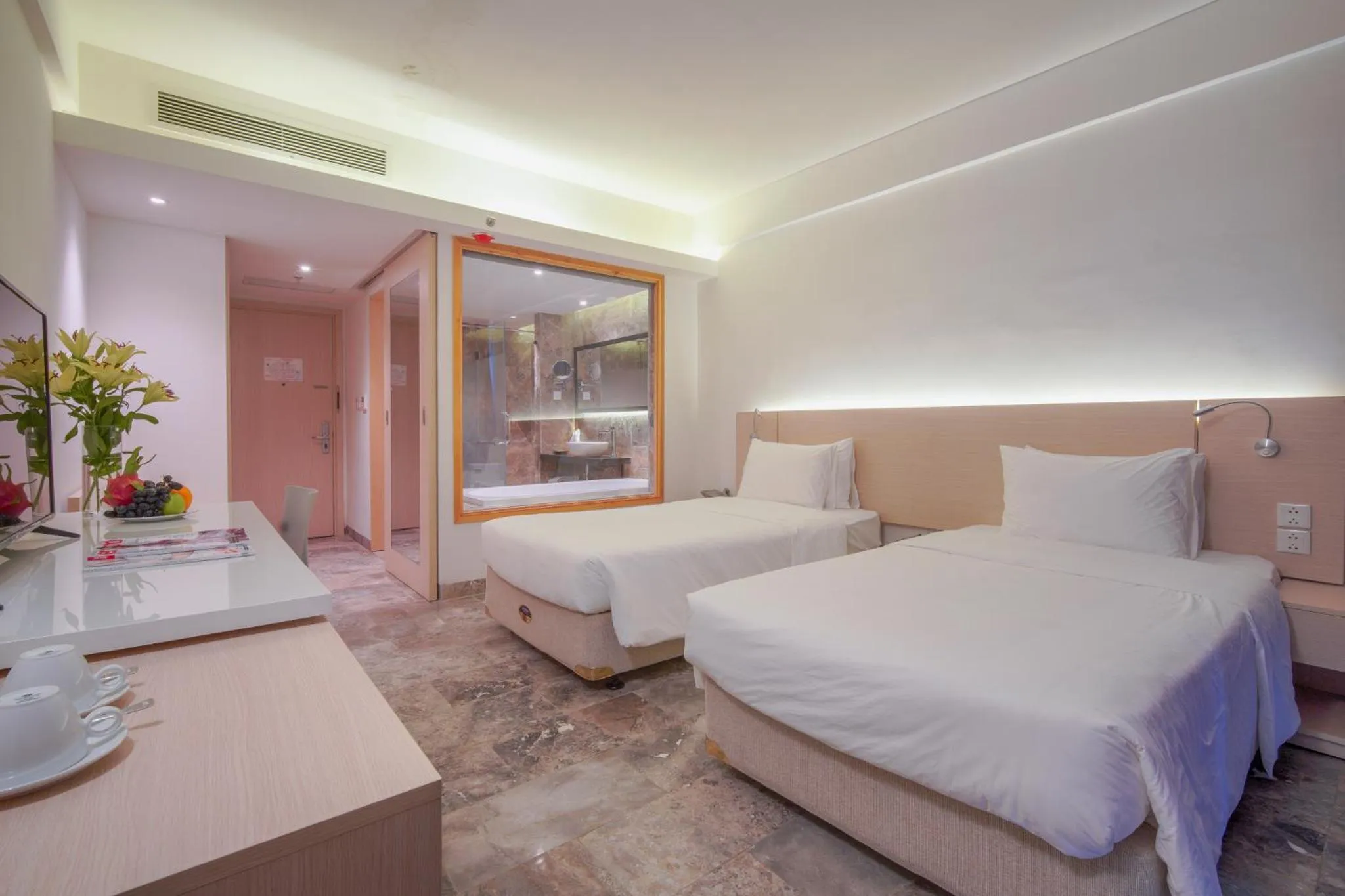 Bed in Temple Da Nang Resort