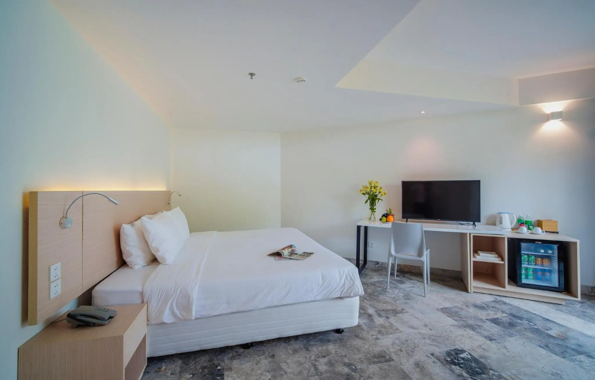 Bed in Temple Da Nang Resort