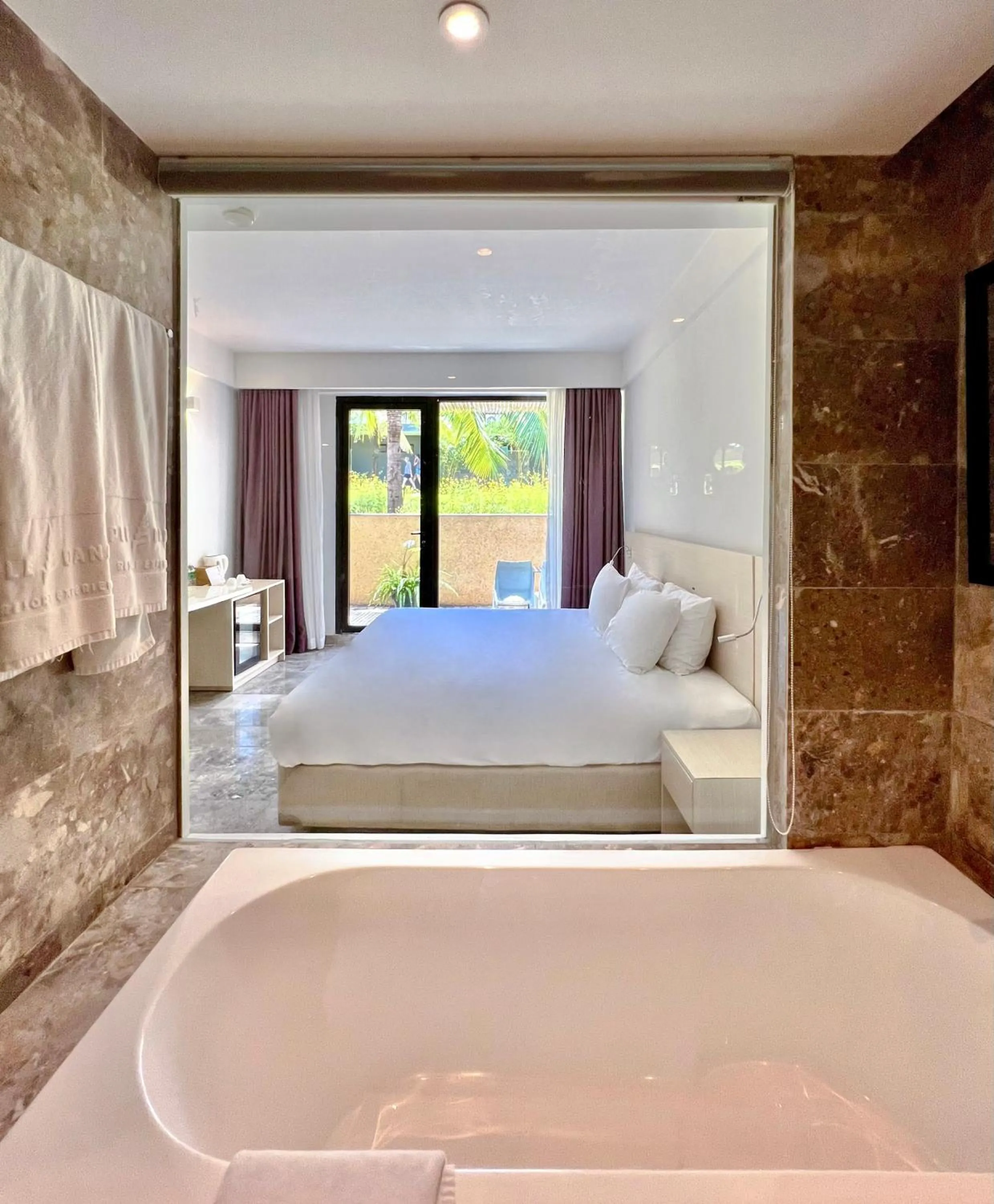 Bed in Temple Da Nang Resort