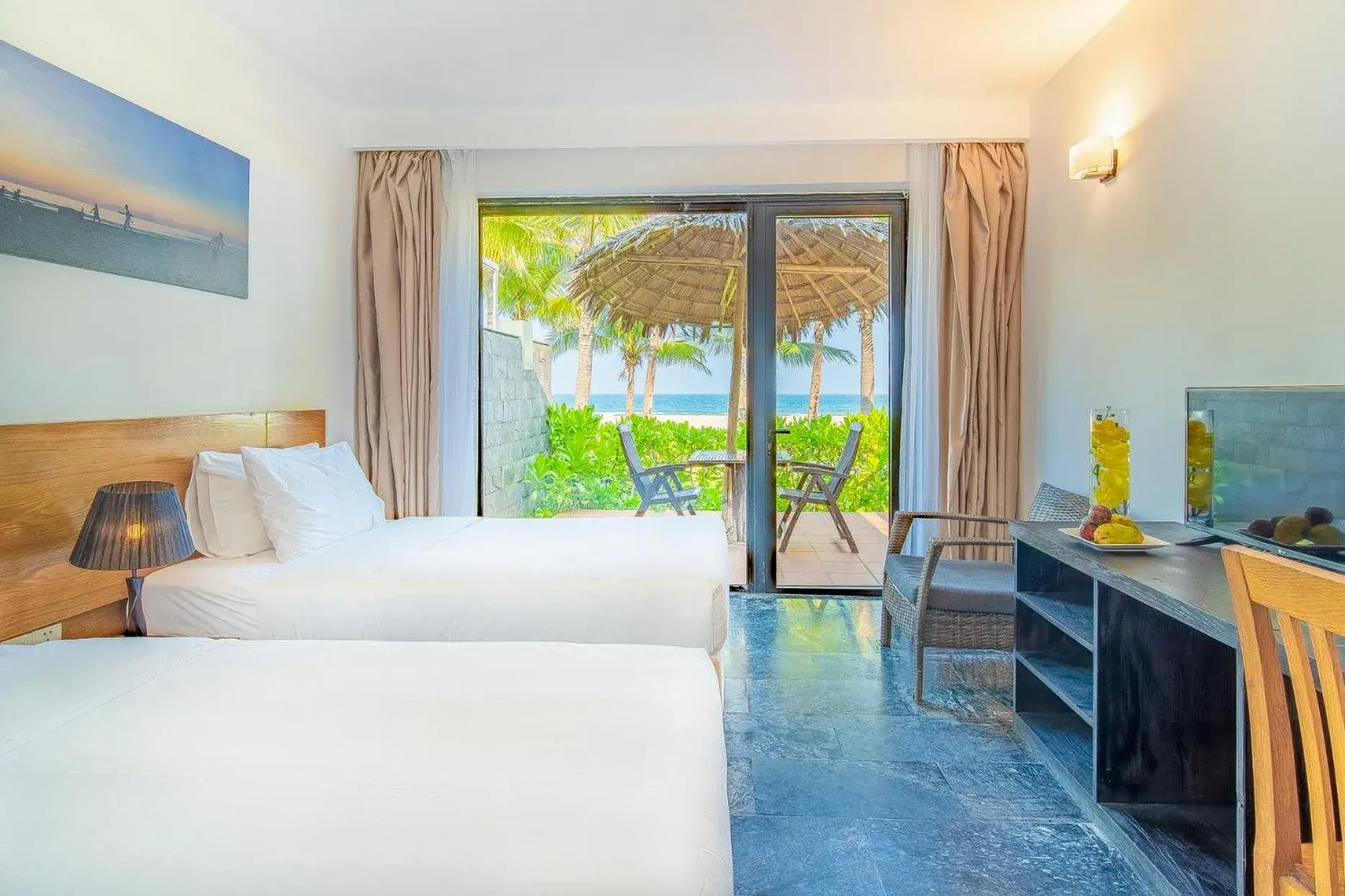 Bed in Temple Da Nang Resort Bed in Temple Da Nang Resort