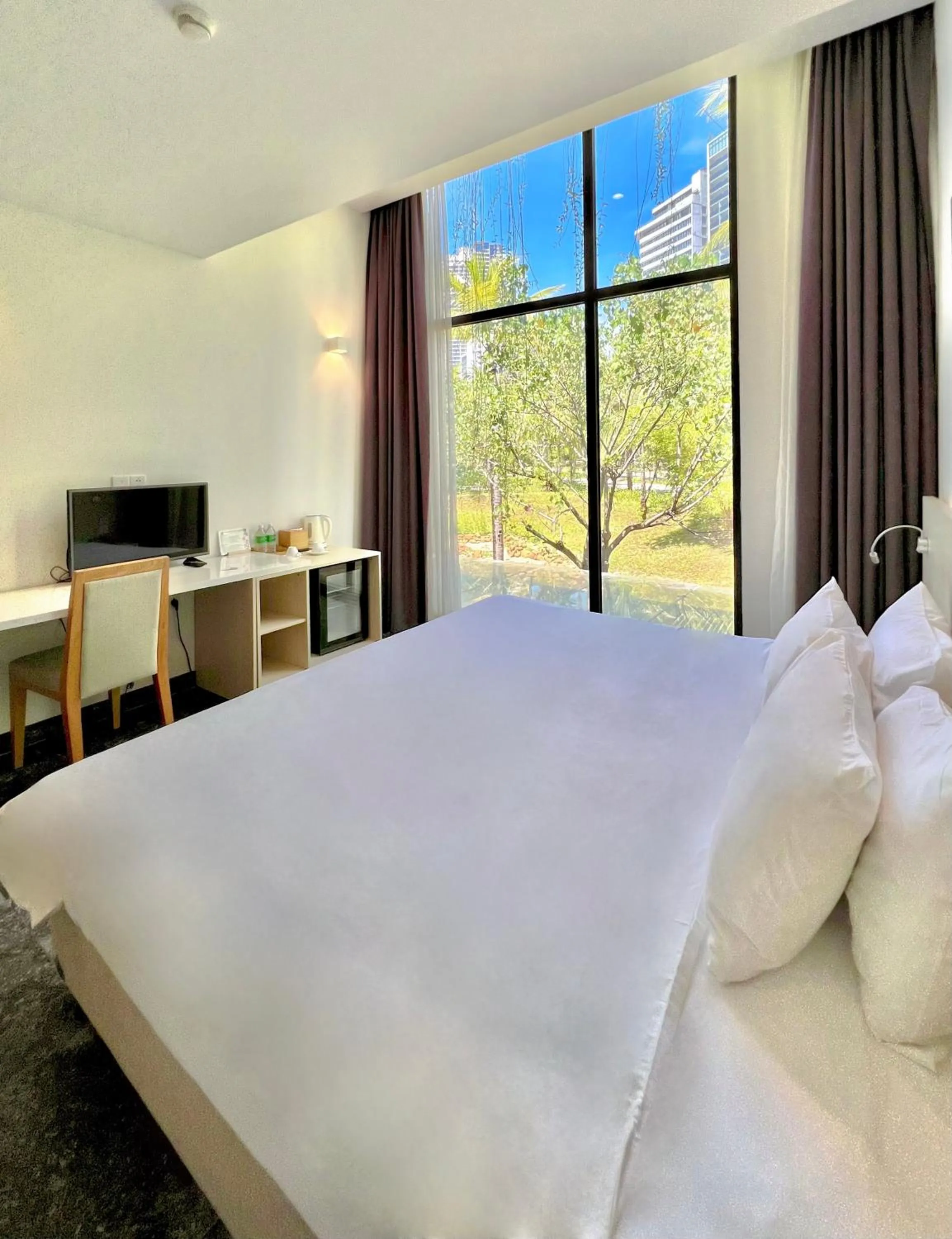 Bed in Temple Da Nang Resort