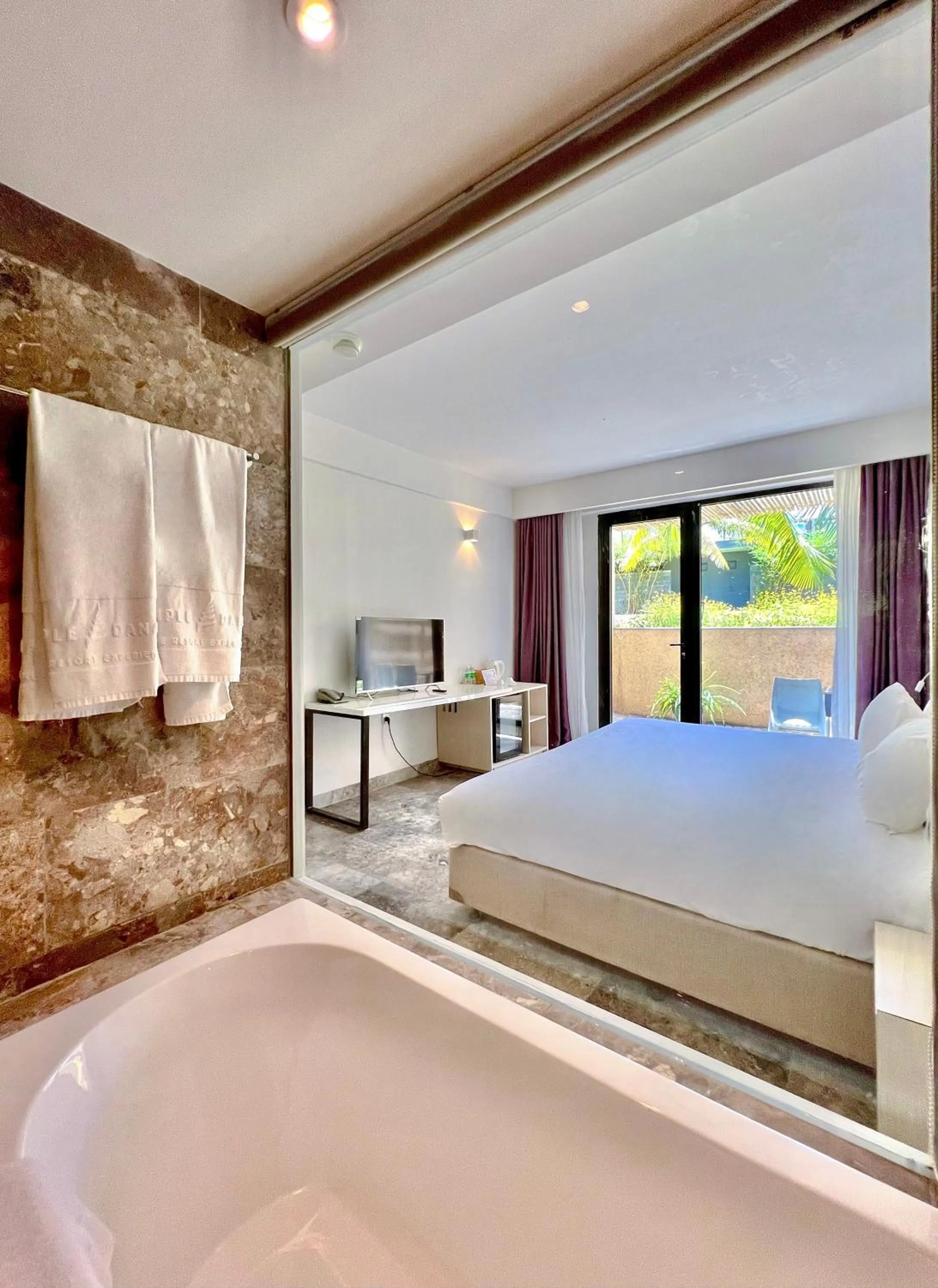 Bed in Temple Da Nang Resort