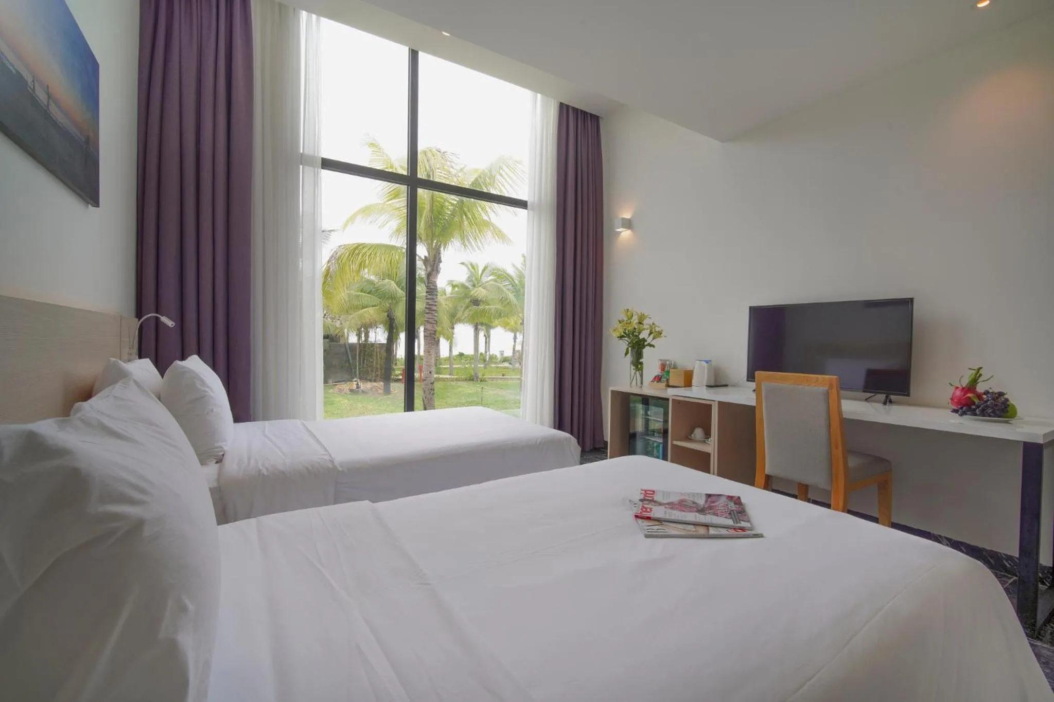 Bed in Temple Da Nang Resort