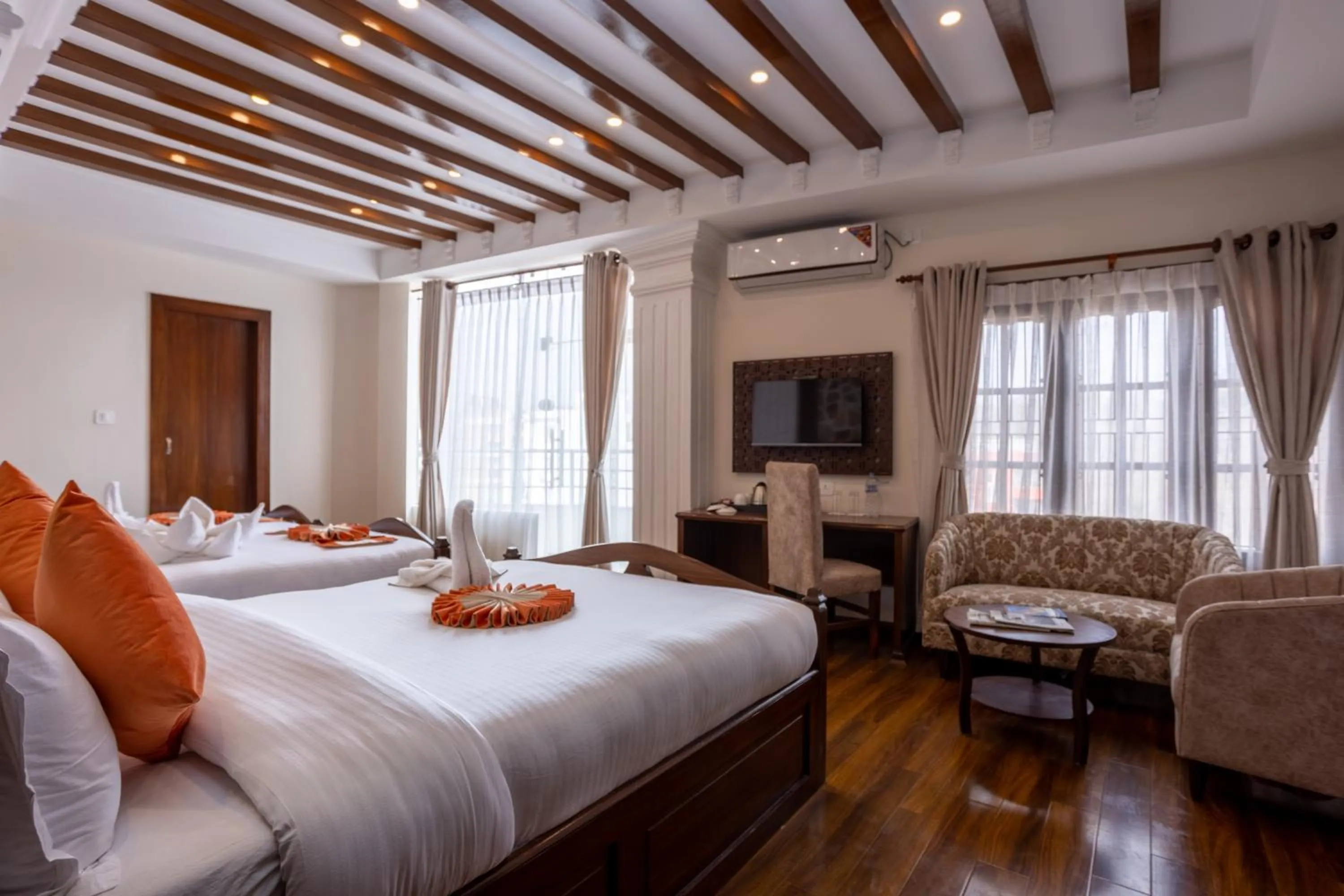 Bed in Airport Himalaya Boutique Hotel