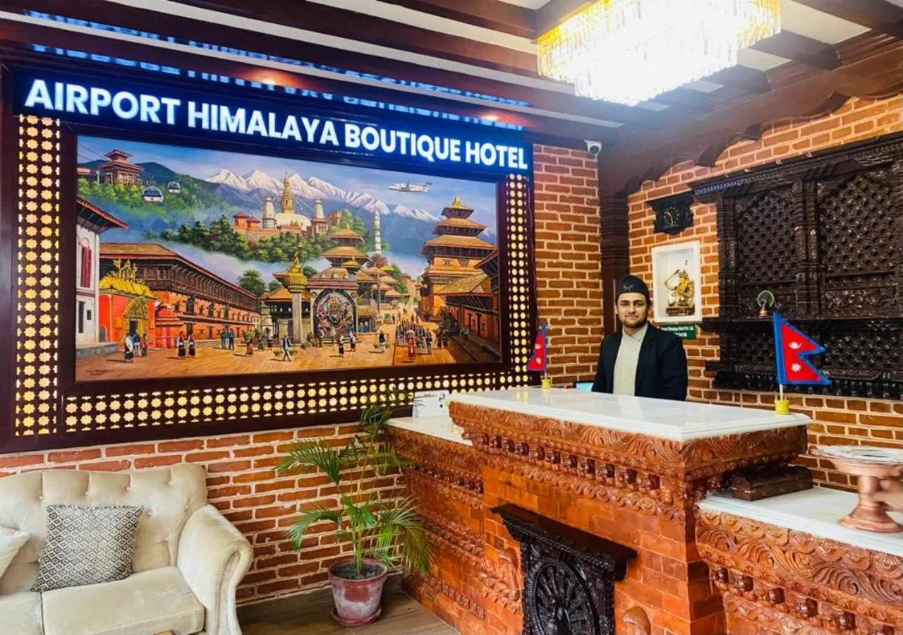 Lobby or reception in Airport Himalaya Boutique Hotel