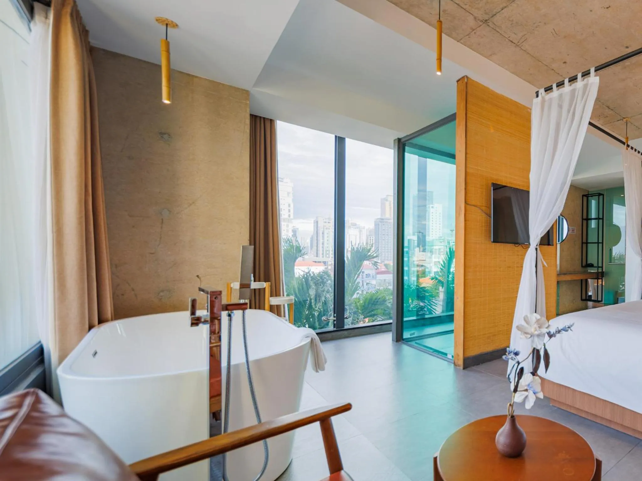 Photo of the whole room, Bed in CHECK inn Phnom Penh Royal Palace