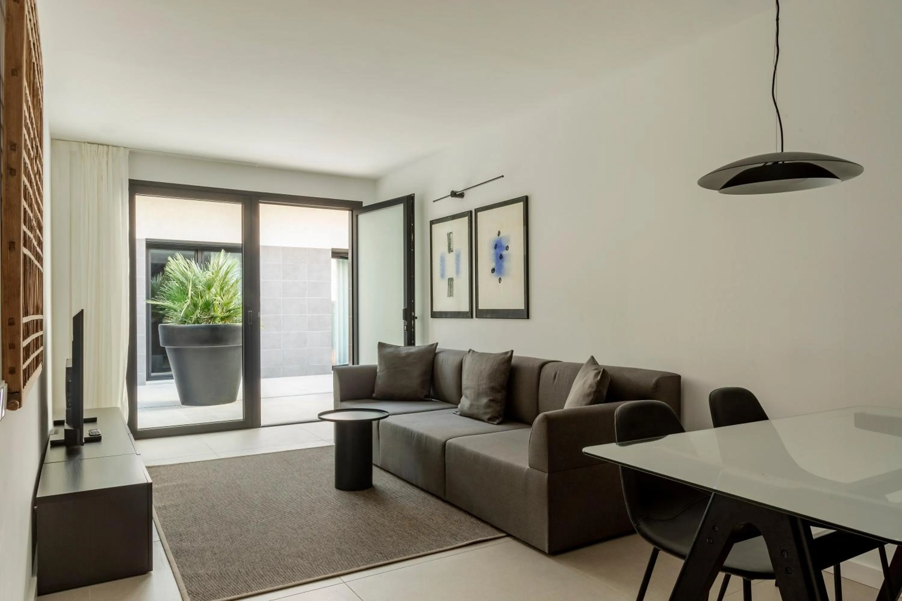 Living room in Europa Apartments