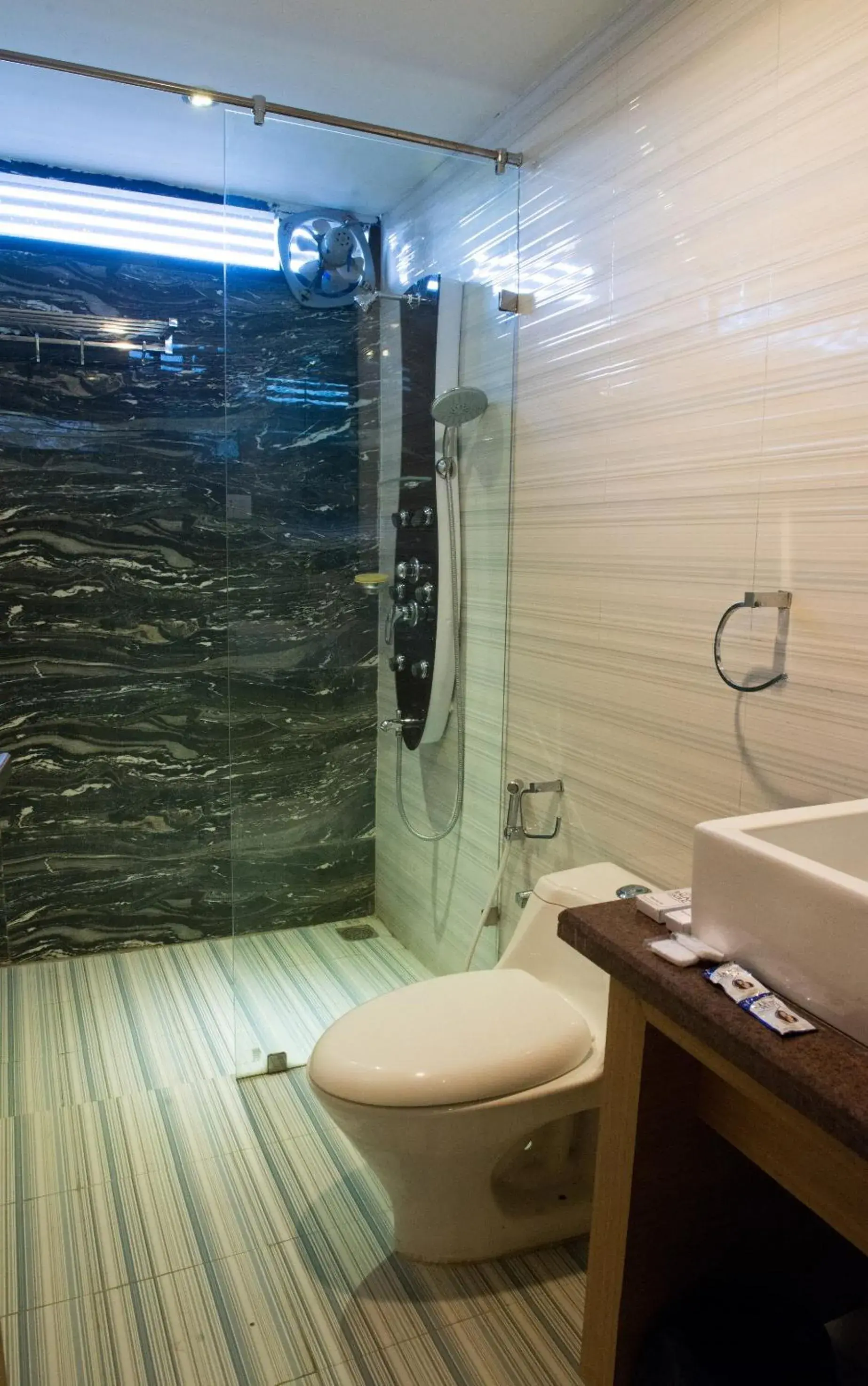 Bathroom in Hotel Balaji Central Bathroom in Hotel Balaji Central