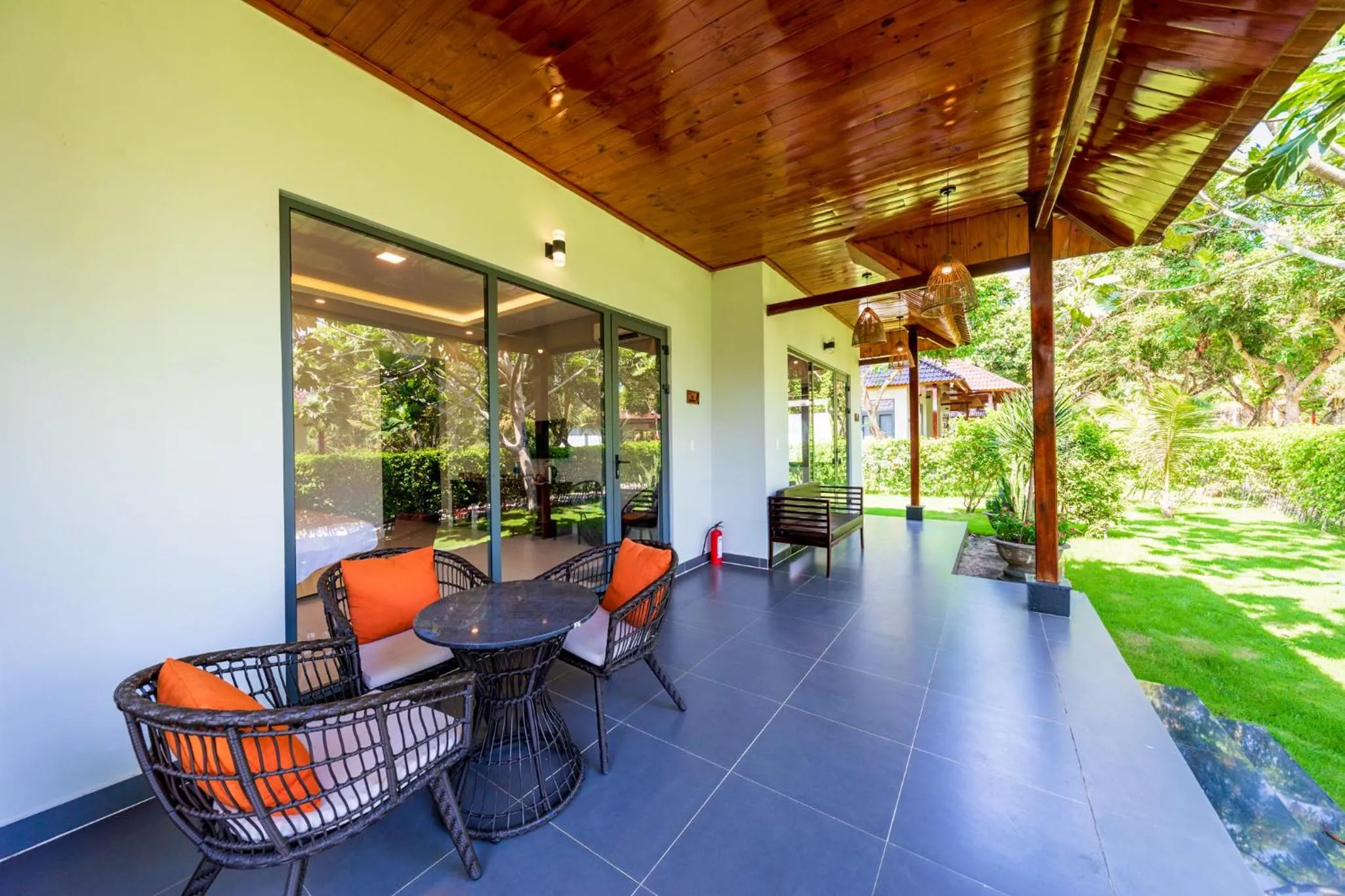Patio in Emerald Garden Retreat