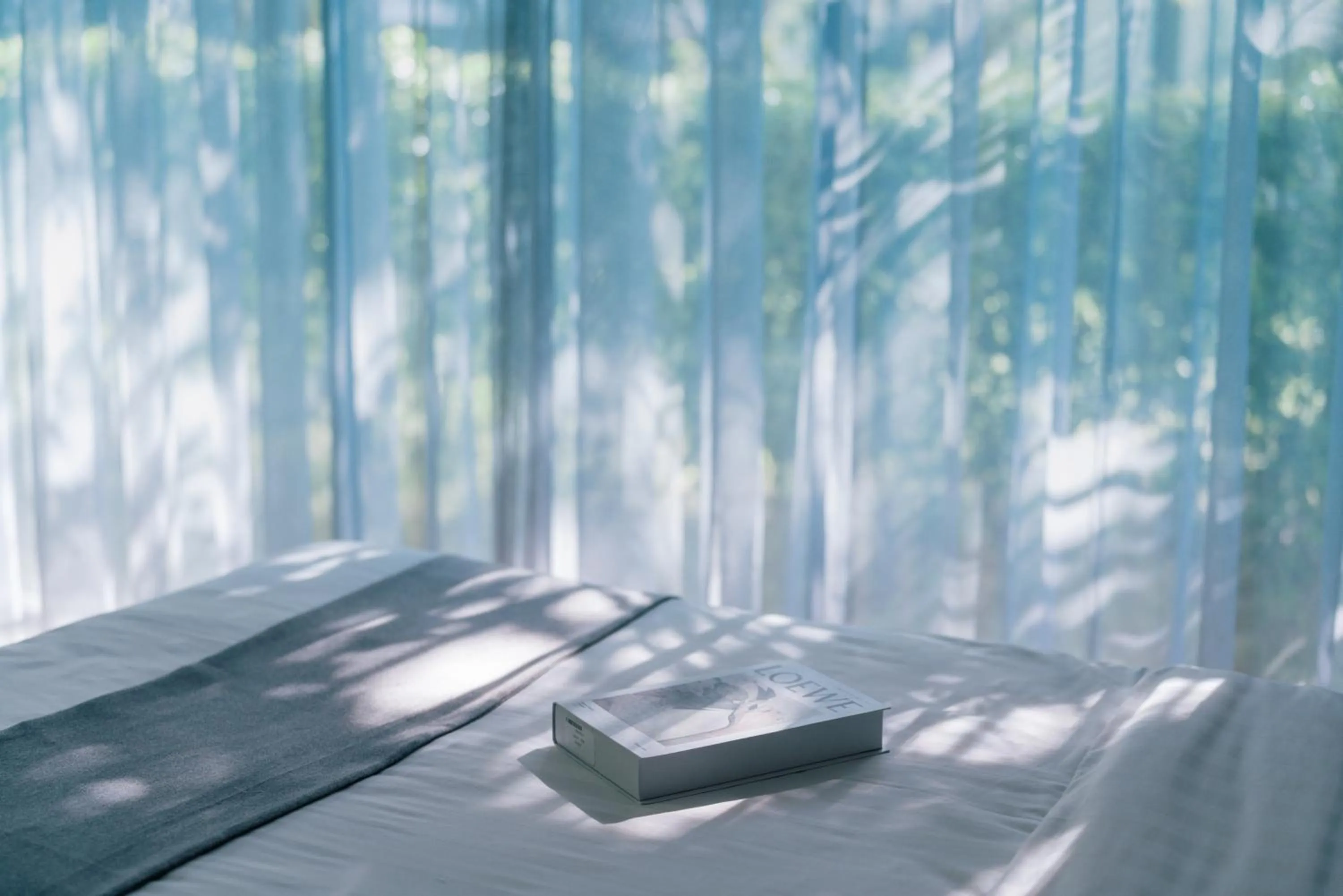 Bed in Emerald Garden Retreat