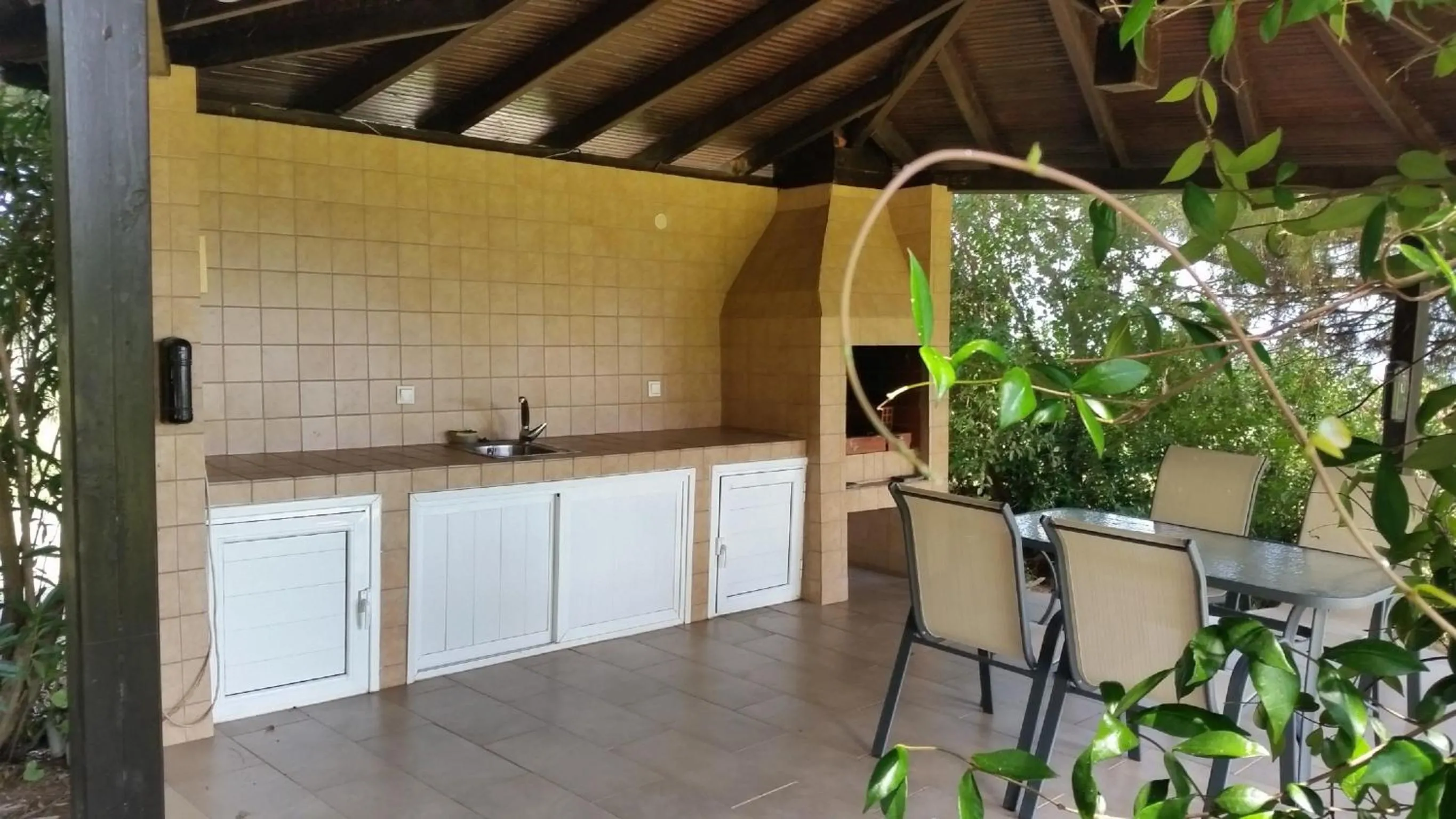 Patio in Villa Anna Maria Kriopigi Private Pool & Sea View 5 Bedrooms