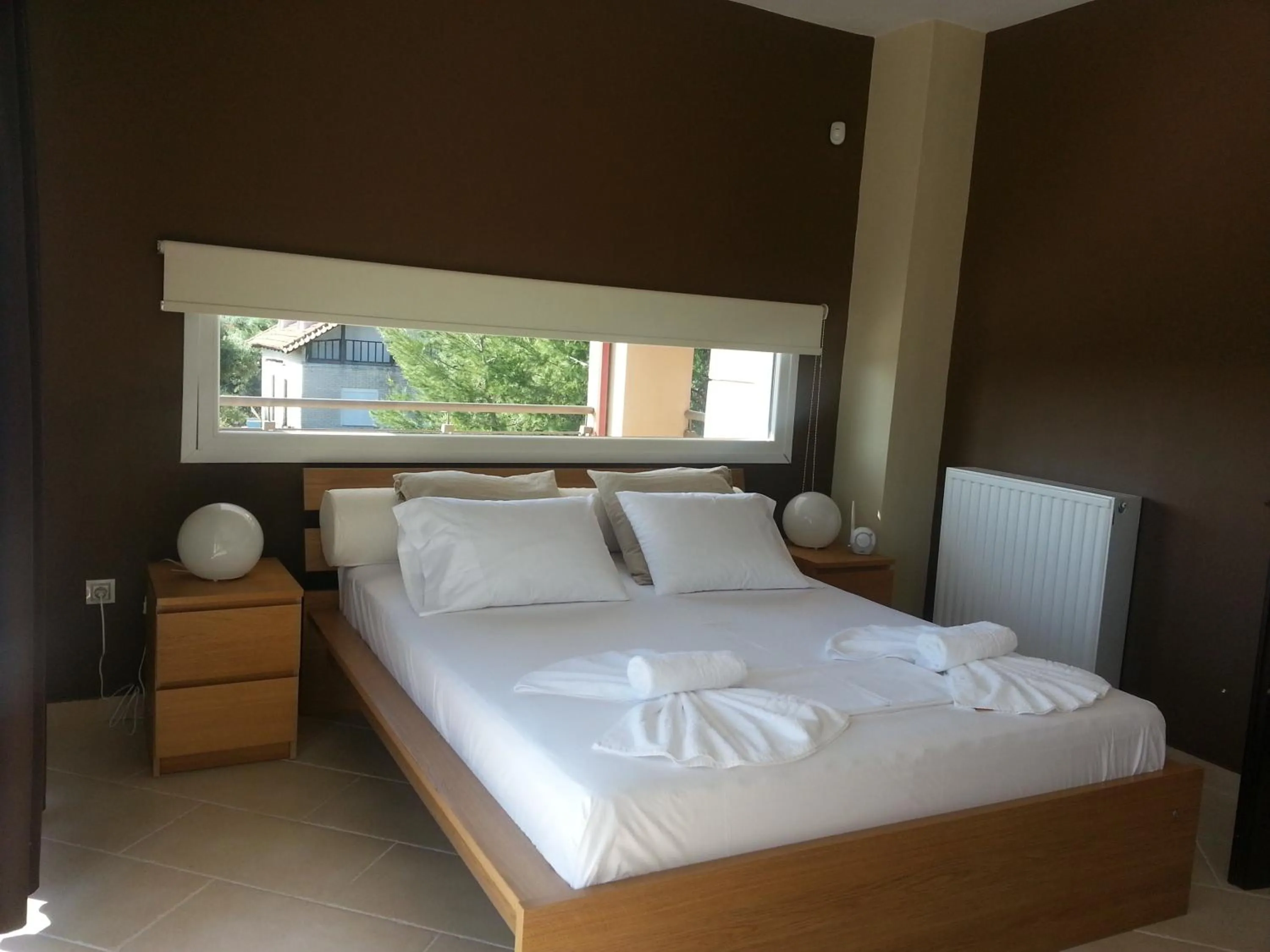 Bed in Villa Anna Maria Kriopigi Private Pool & Sea View 5 Bedrooms