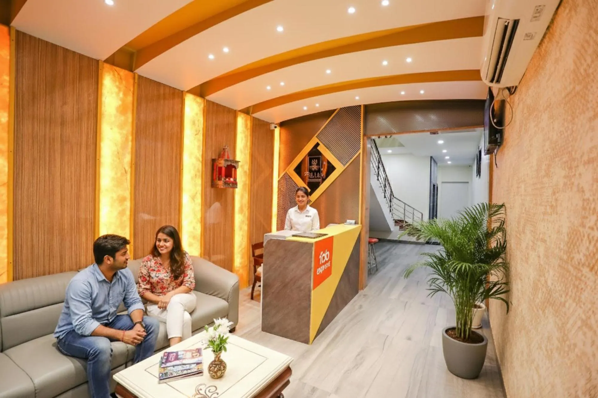 Lobby or reception in FabHotel Trijal Inn