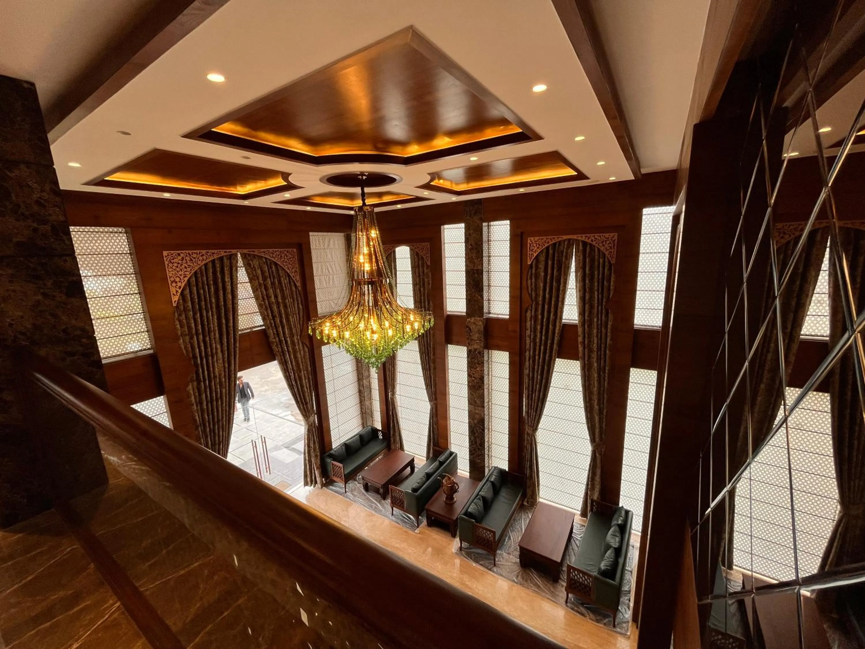 Seating area in WelcomHeritage Grand, Srinagar