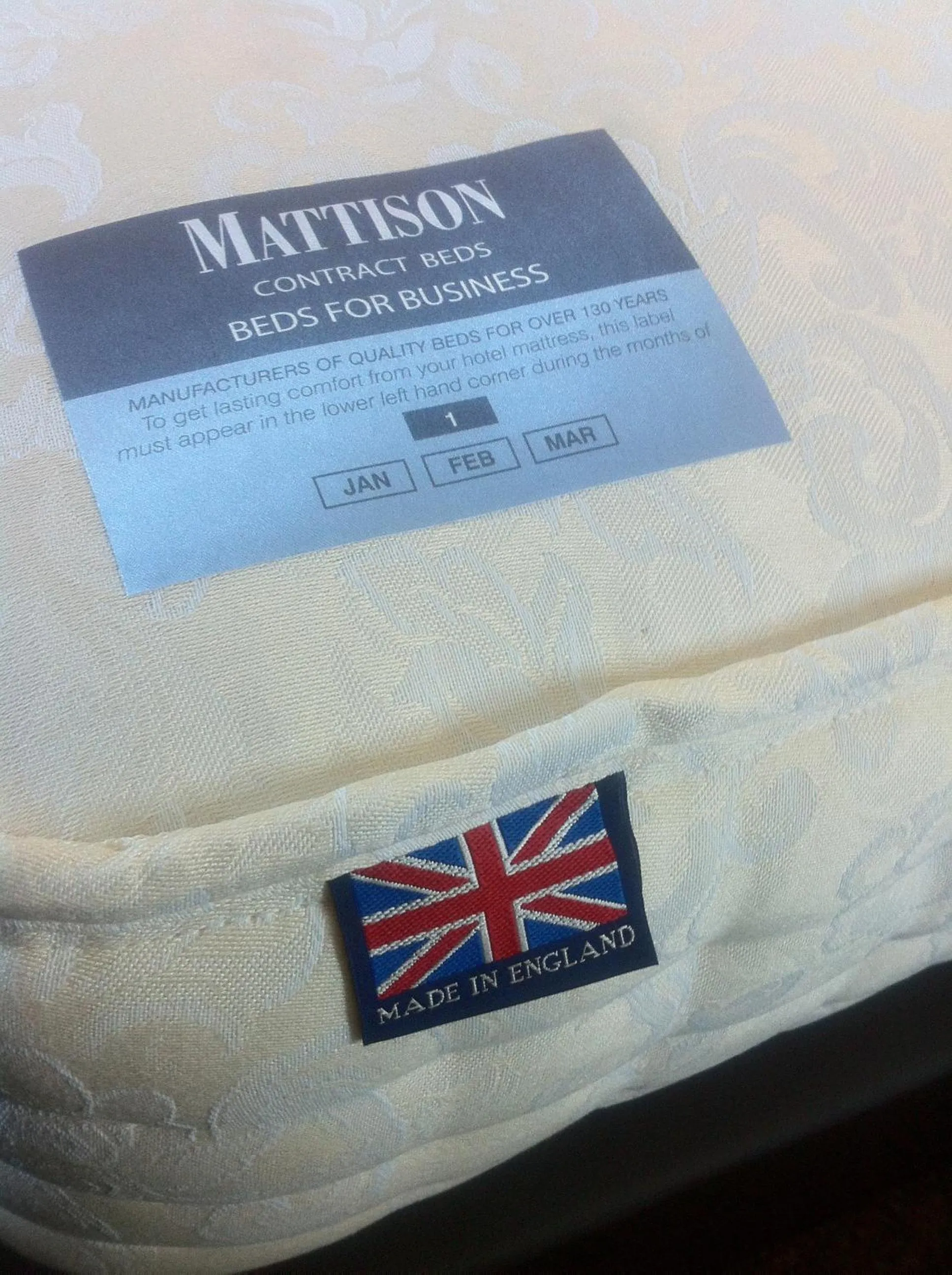 Bed in Bridge Hotel Brandon