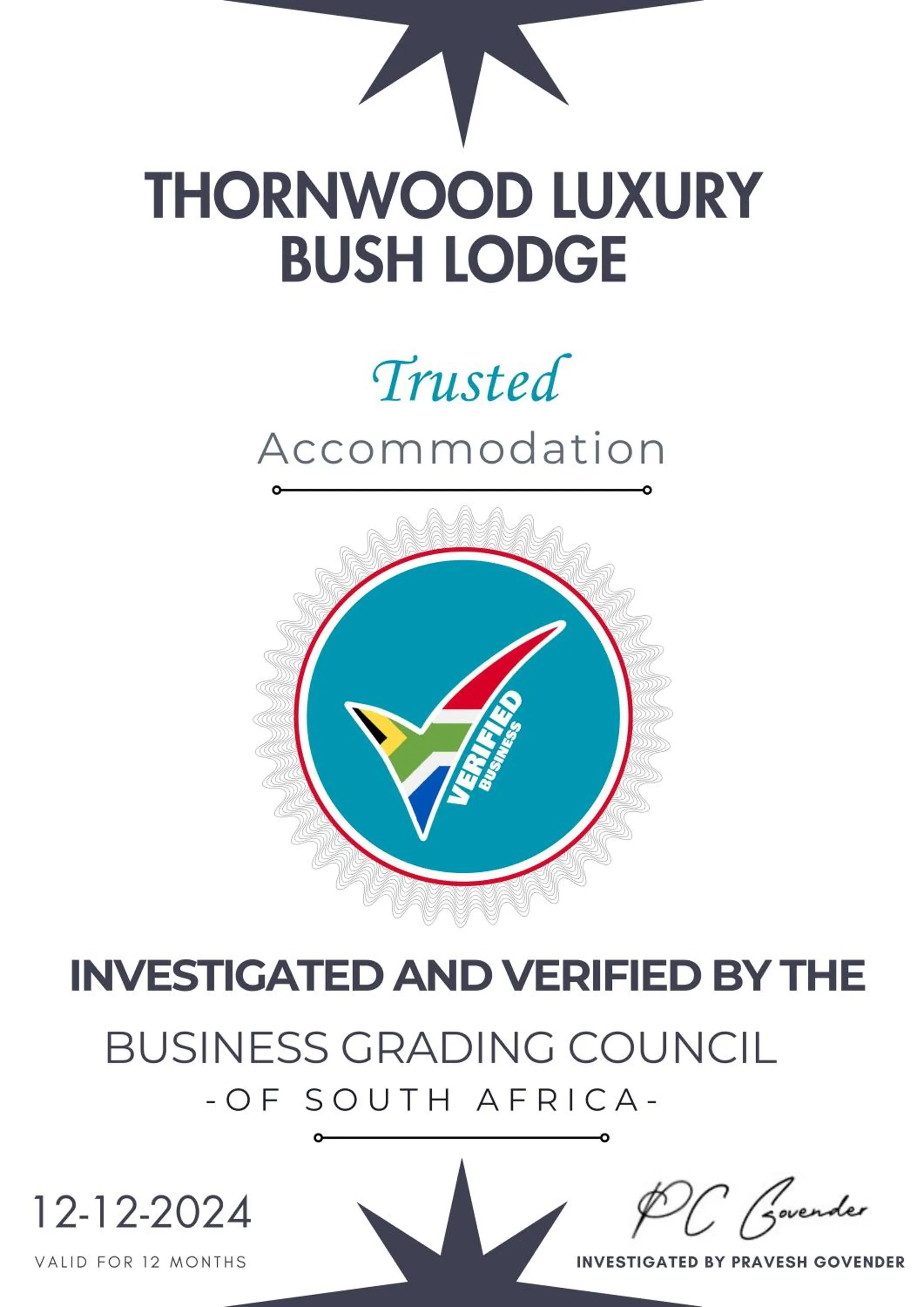 Certificate/Award in Thornwood