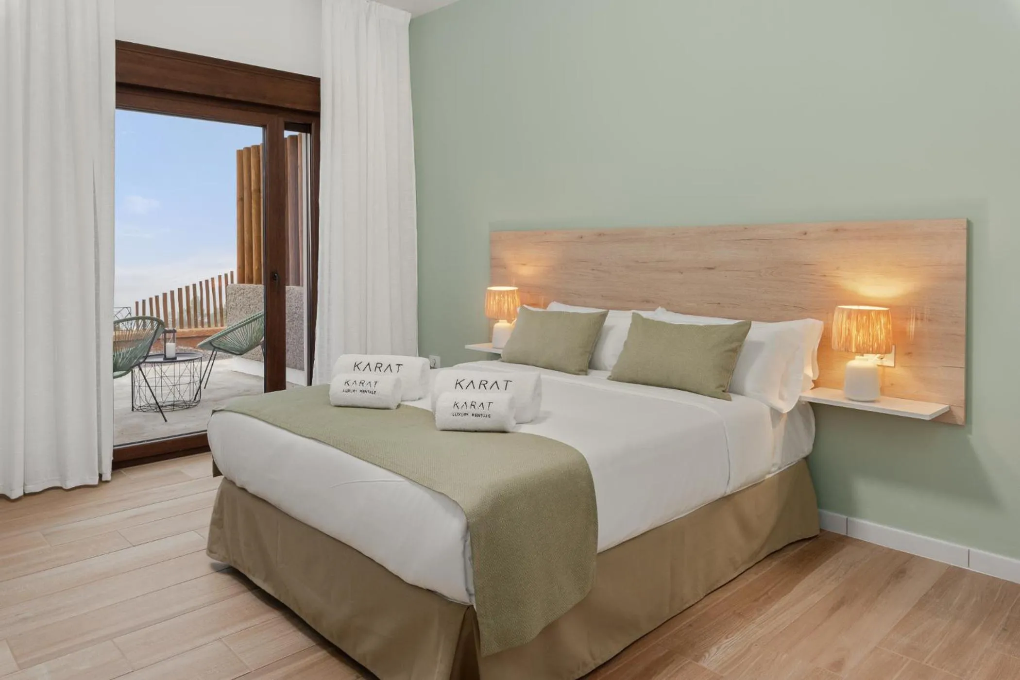Bed in KARAT Villa Uchova