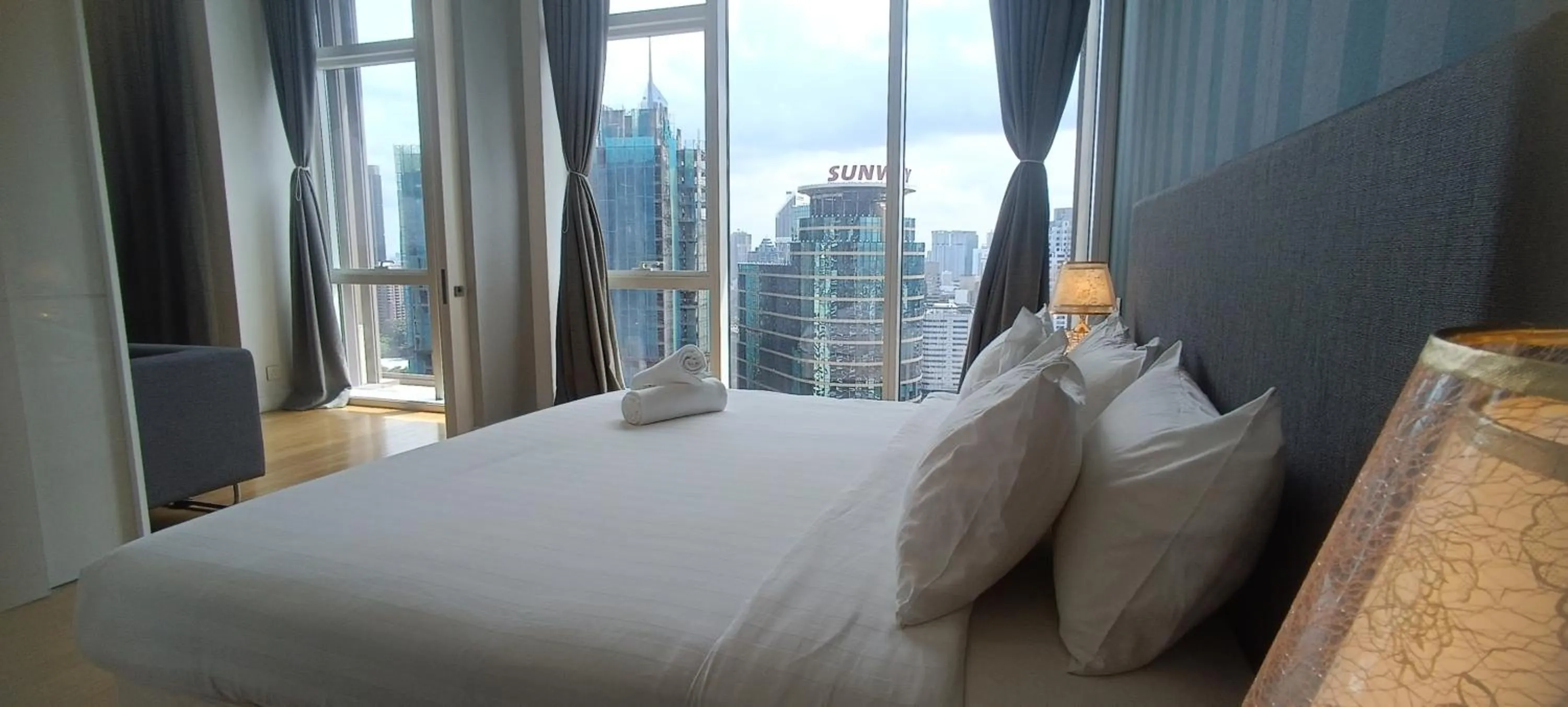 Bed in Sidemen Suites at Platinum KLCC