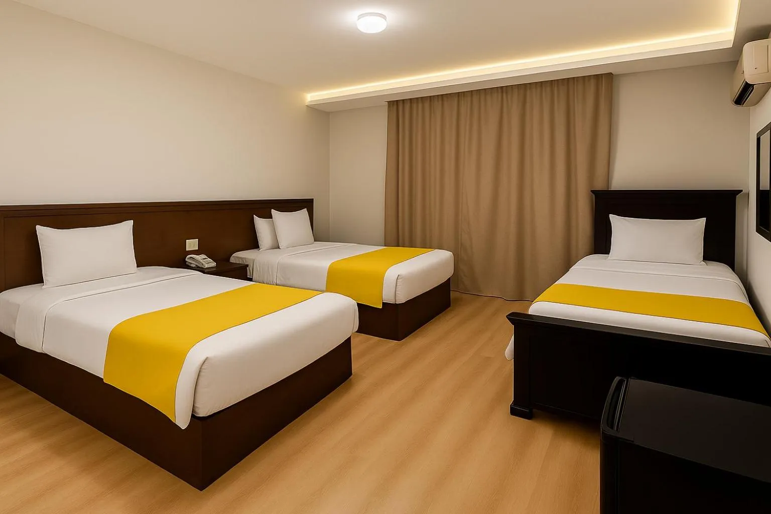 Bed in Miramar Evergreen Hotel