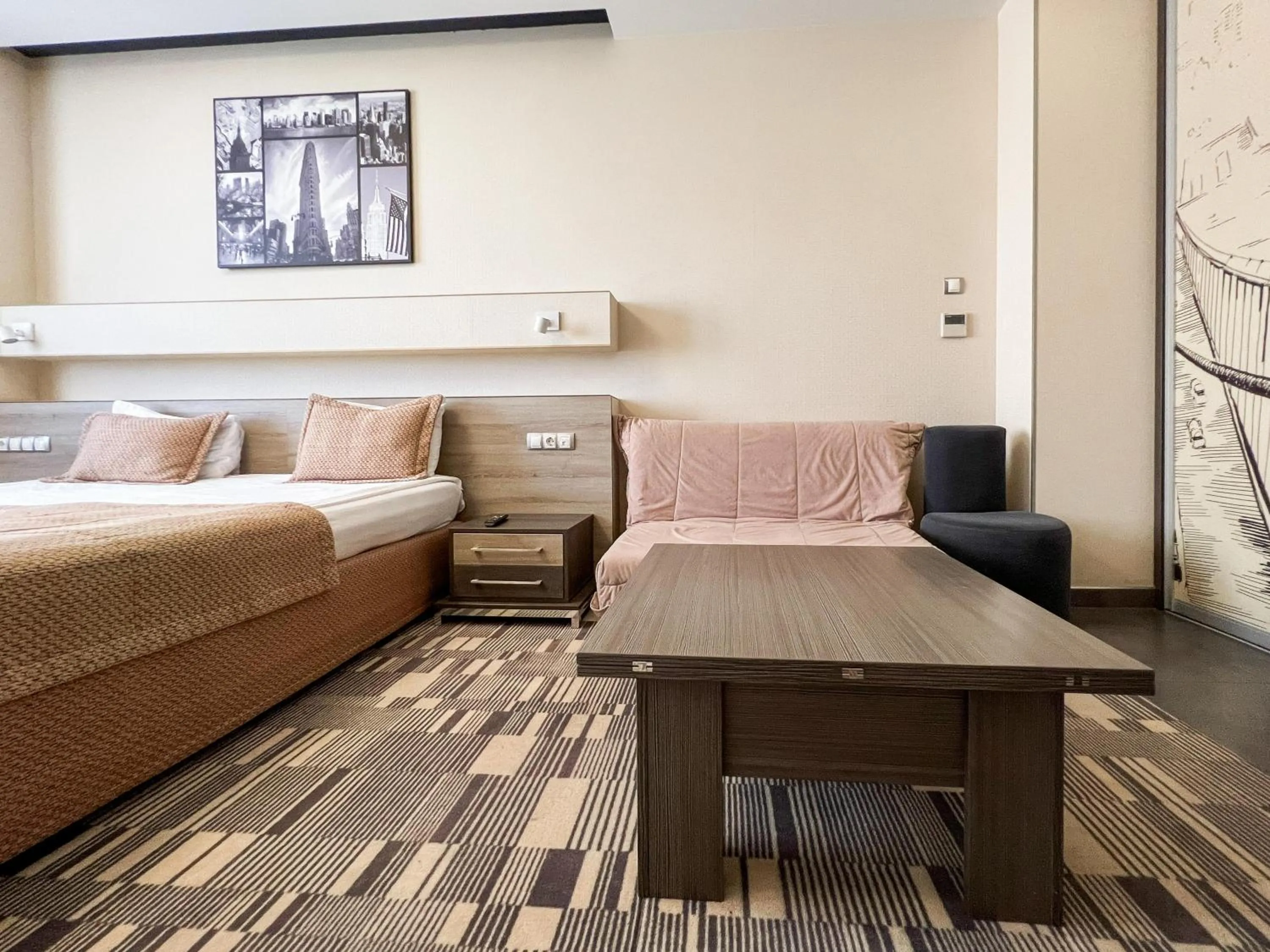 Bed in 12th Floor Apartments