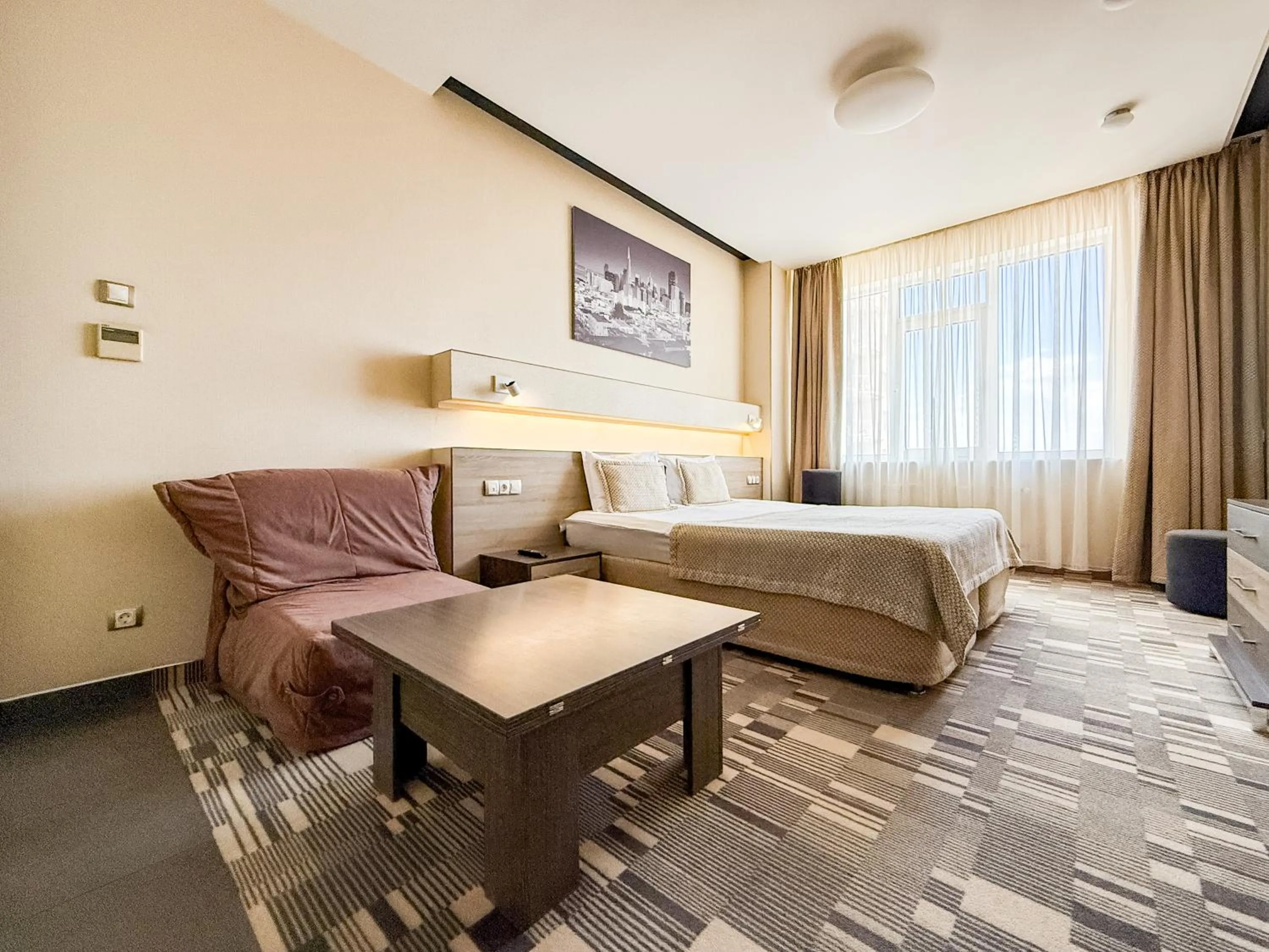 Bed in 12th Floor Apartments