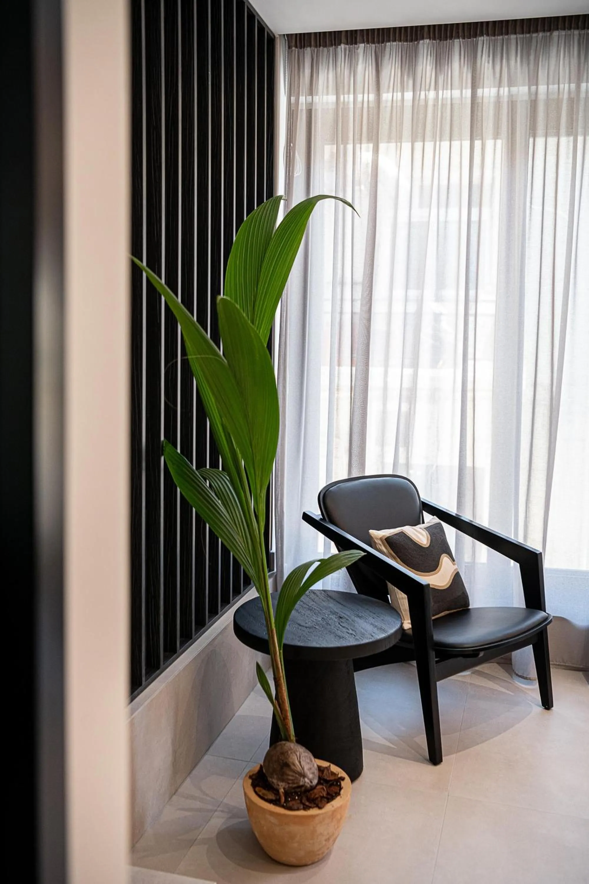 Seating area in Theta Boutique Hotel