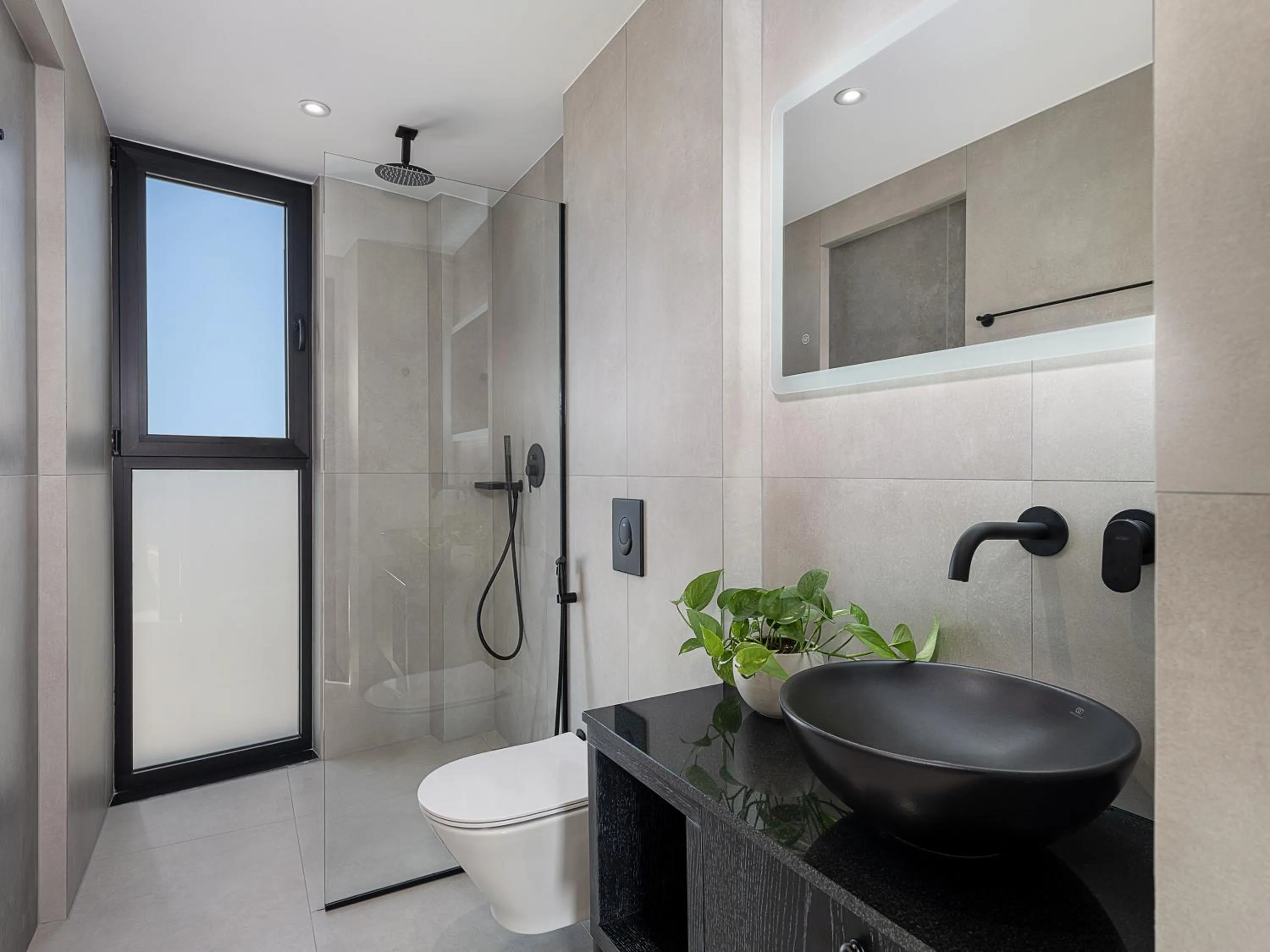 Shower in Theta Boutique Hotel