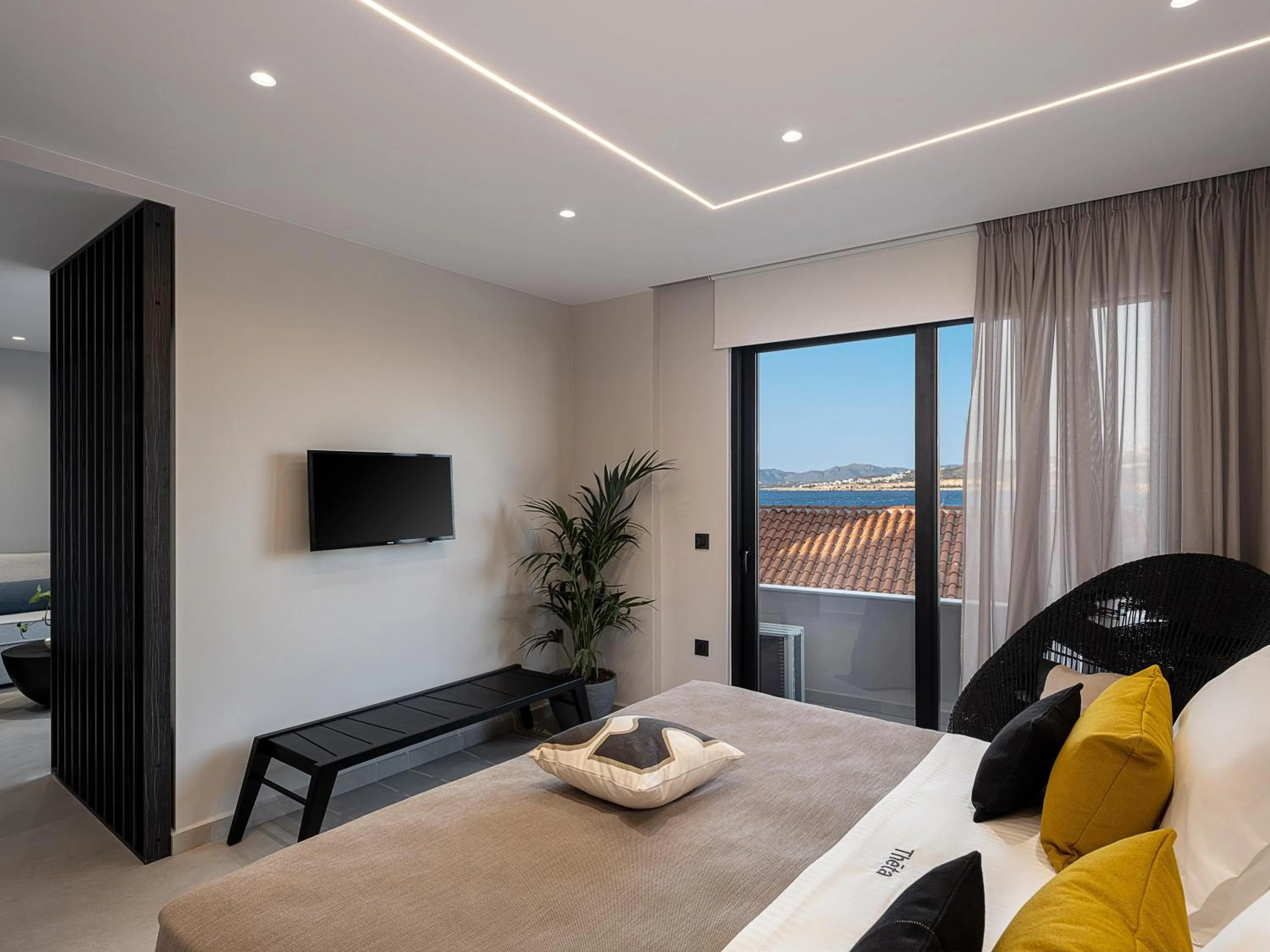 Bed in Theta Boutique Hotel