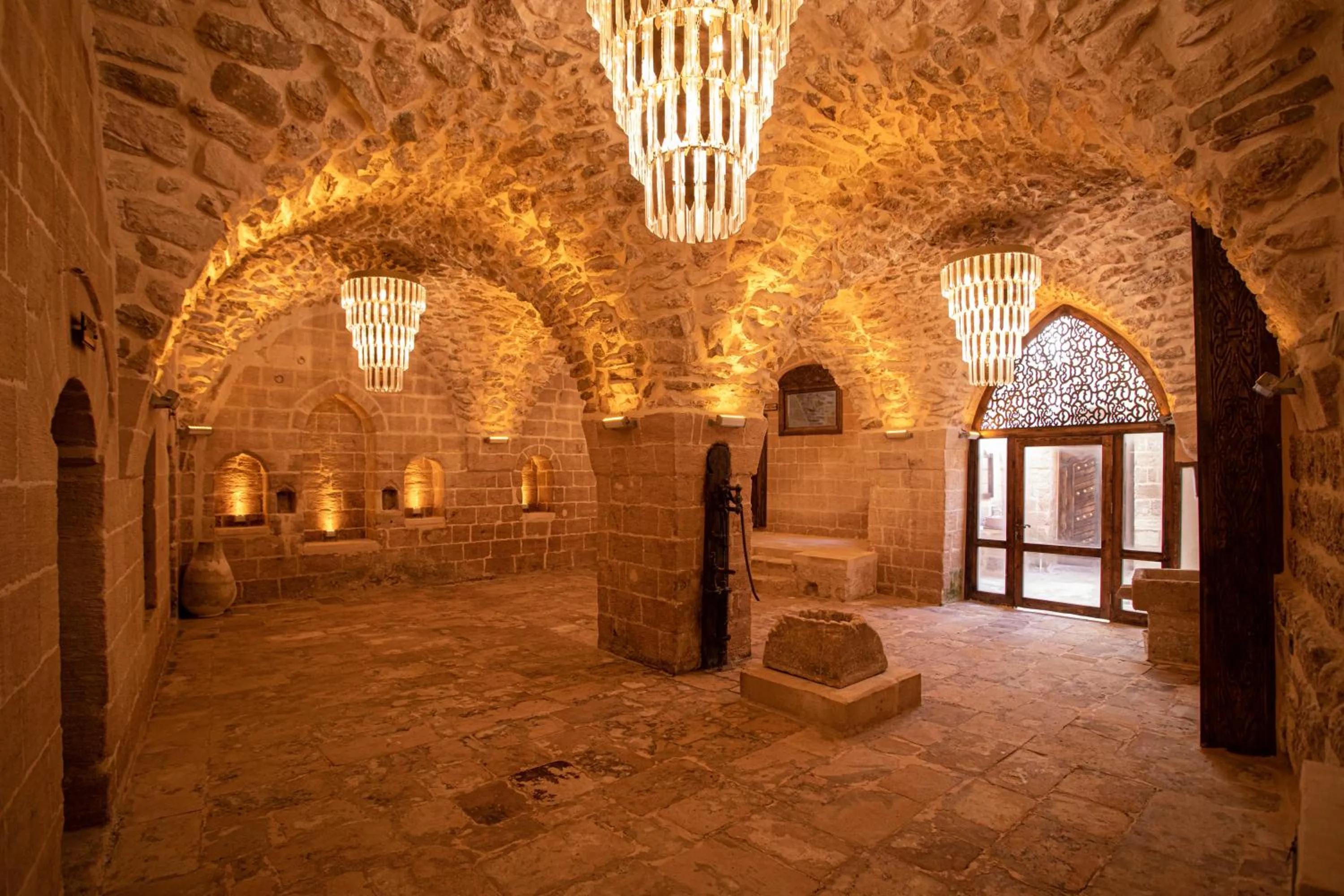 Inner courtyard view in Ankahan Konağı