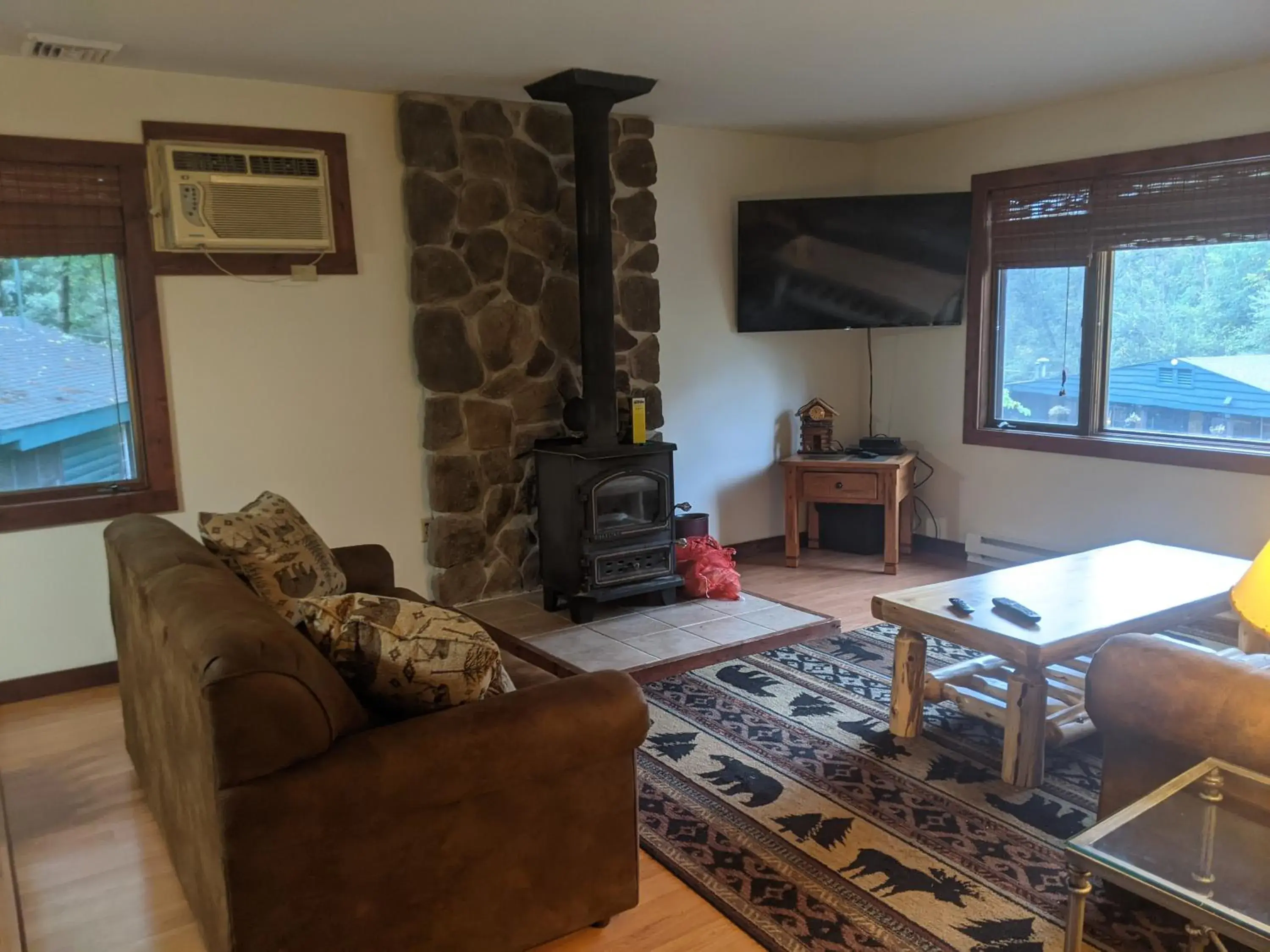 Living room, Seating Area in Adirondack Diamond Point Lodge