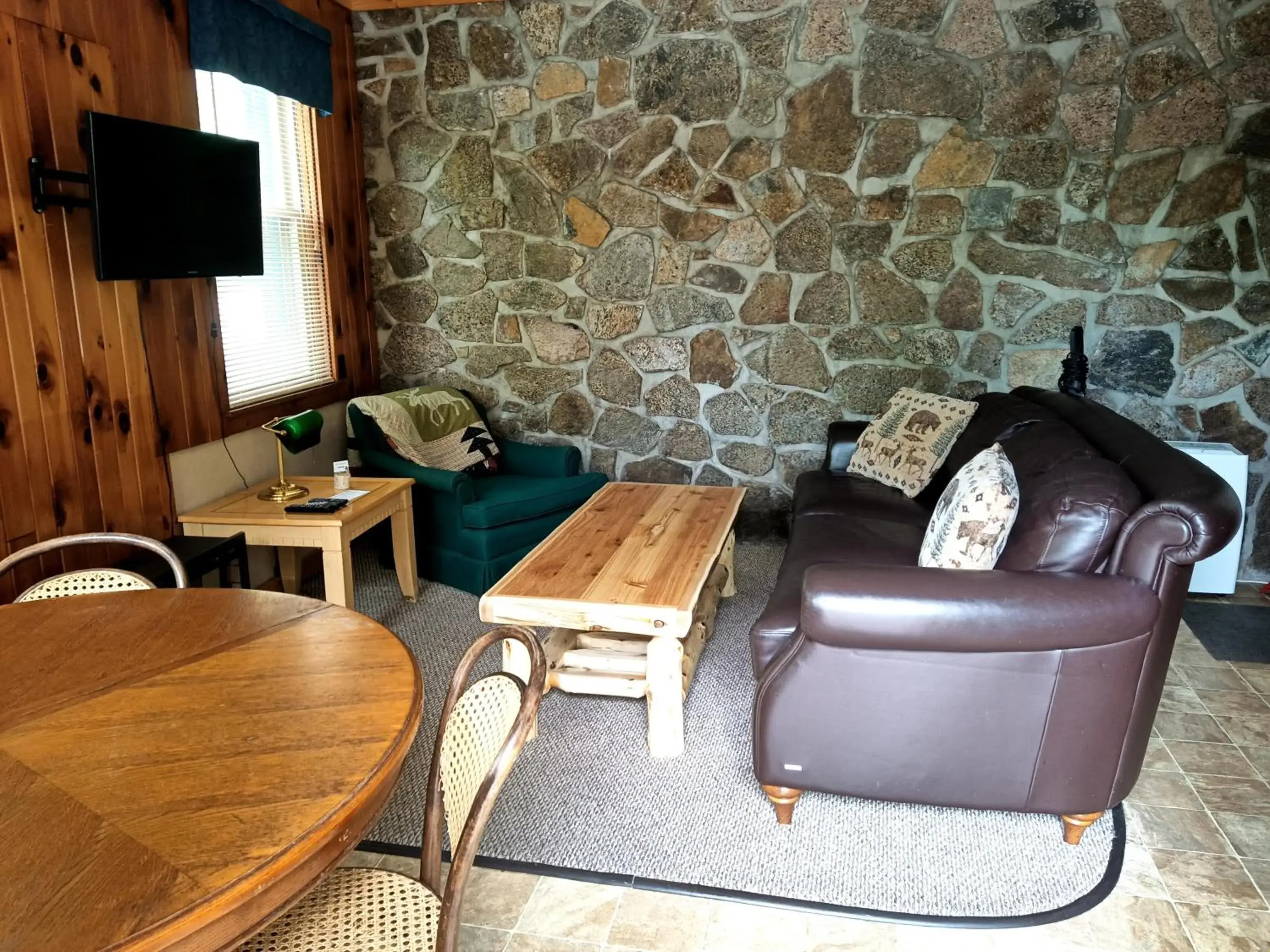 Living room, Seating Area in Adirondack Diamond Point Lodge