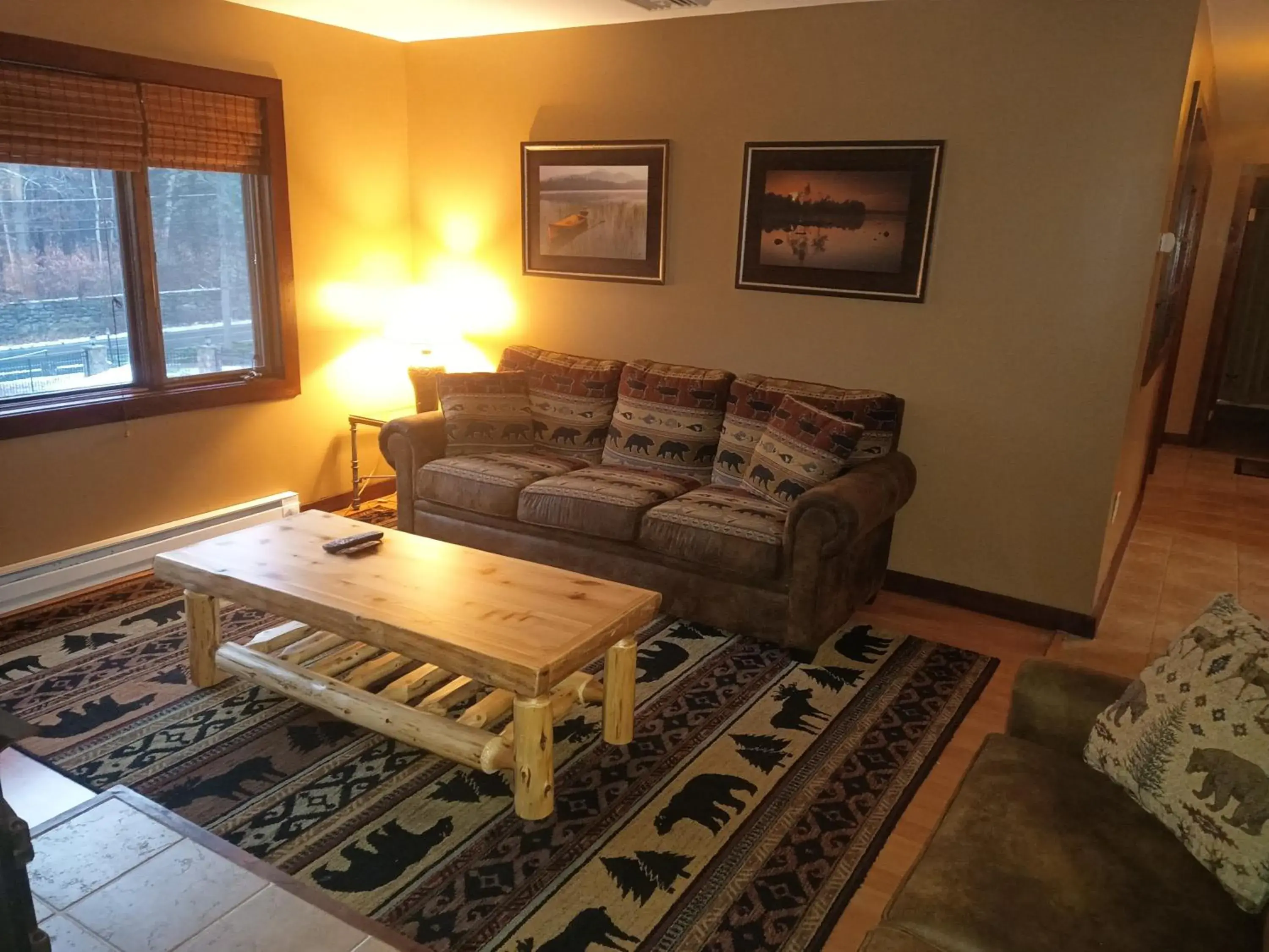 Seating Area in Adirondack Diamond Point Lodge