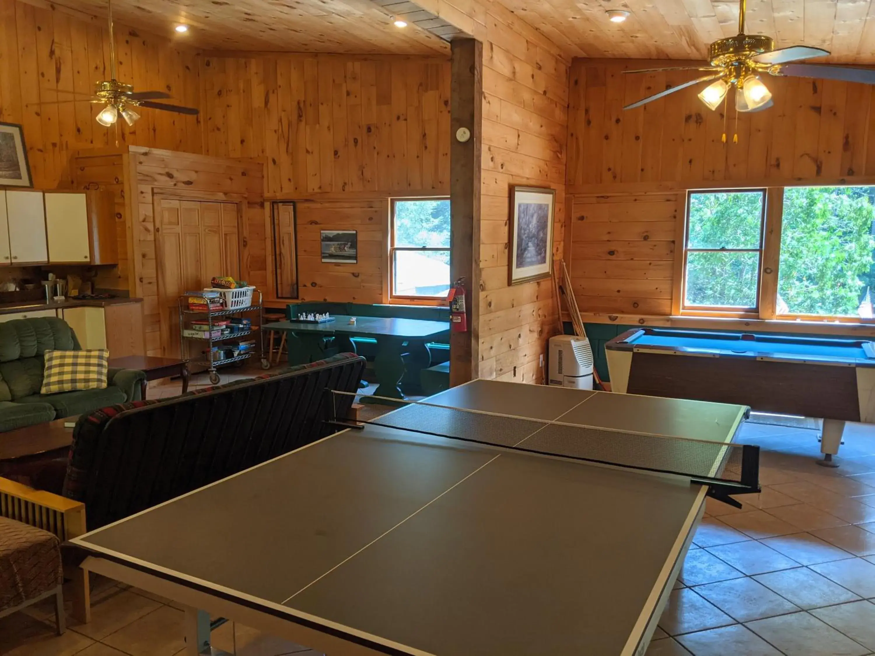 Table Tennis in Adirondack Diamond Point Lodge