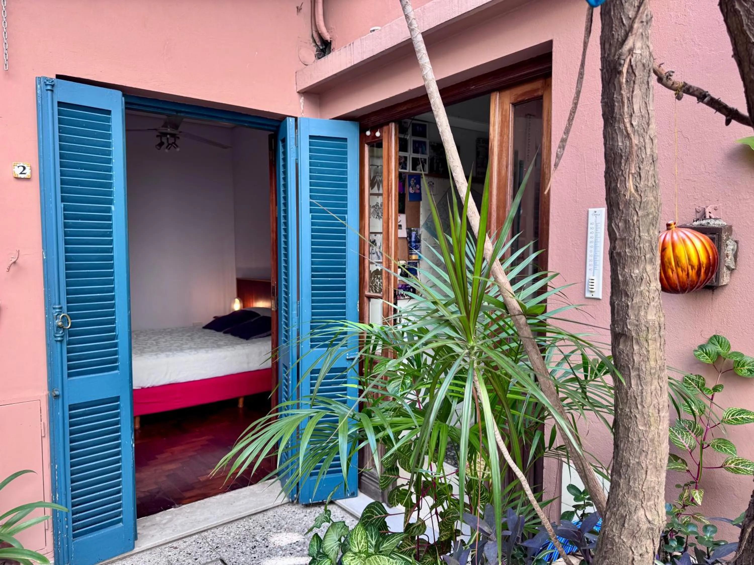 View (from property/room), Bed in Lina's Tango Guesthouse