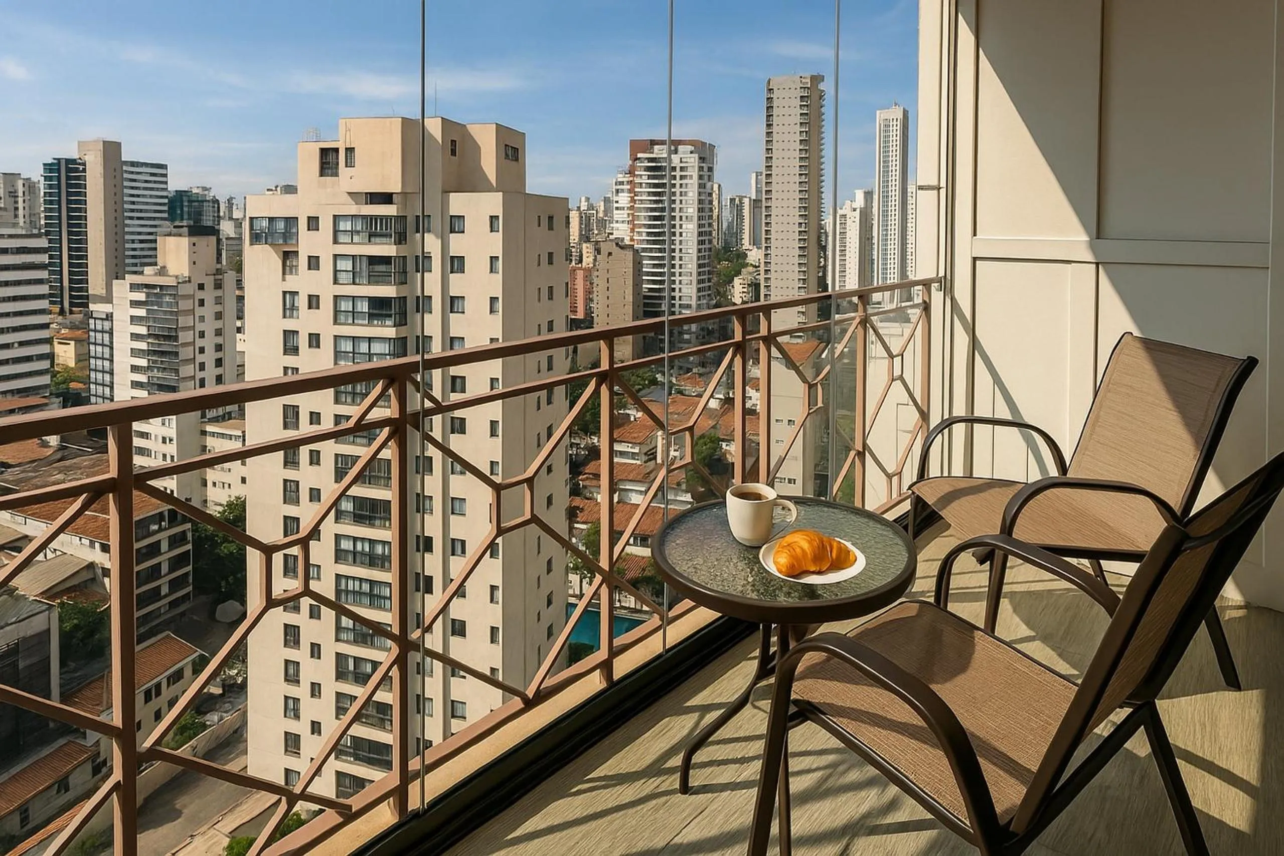 Balcony/Terrace in Elegance Suítes Alvorada